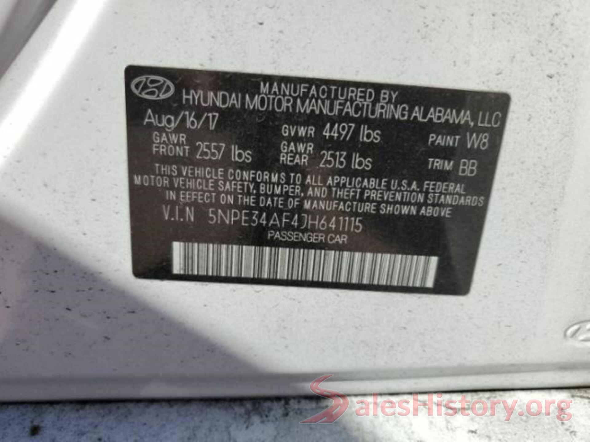 5NPE34AF4JH641115 2018 HYUNDAI SONATA