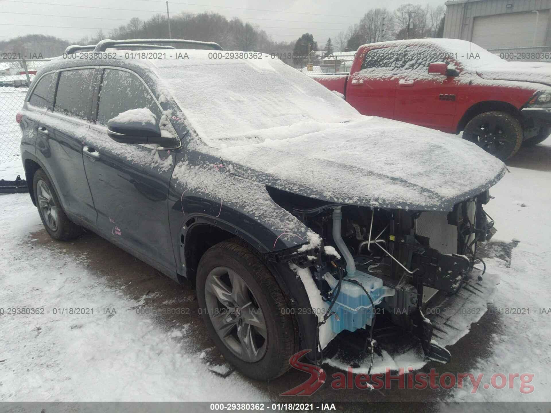 5TDDZRFH2KS734468 2019 TOYOTA HIGHLANDER