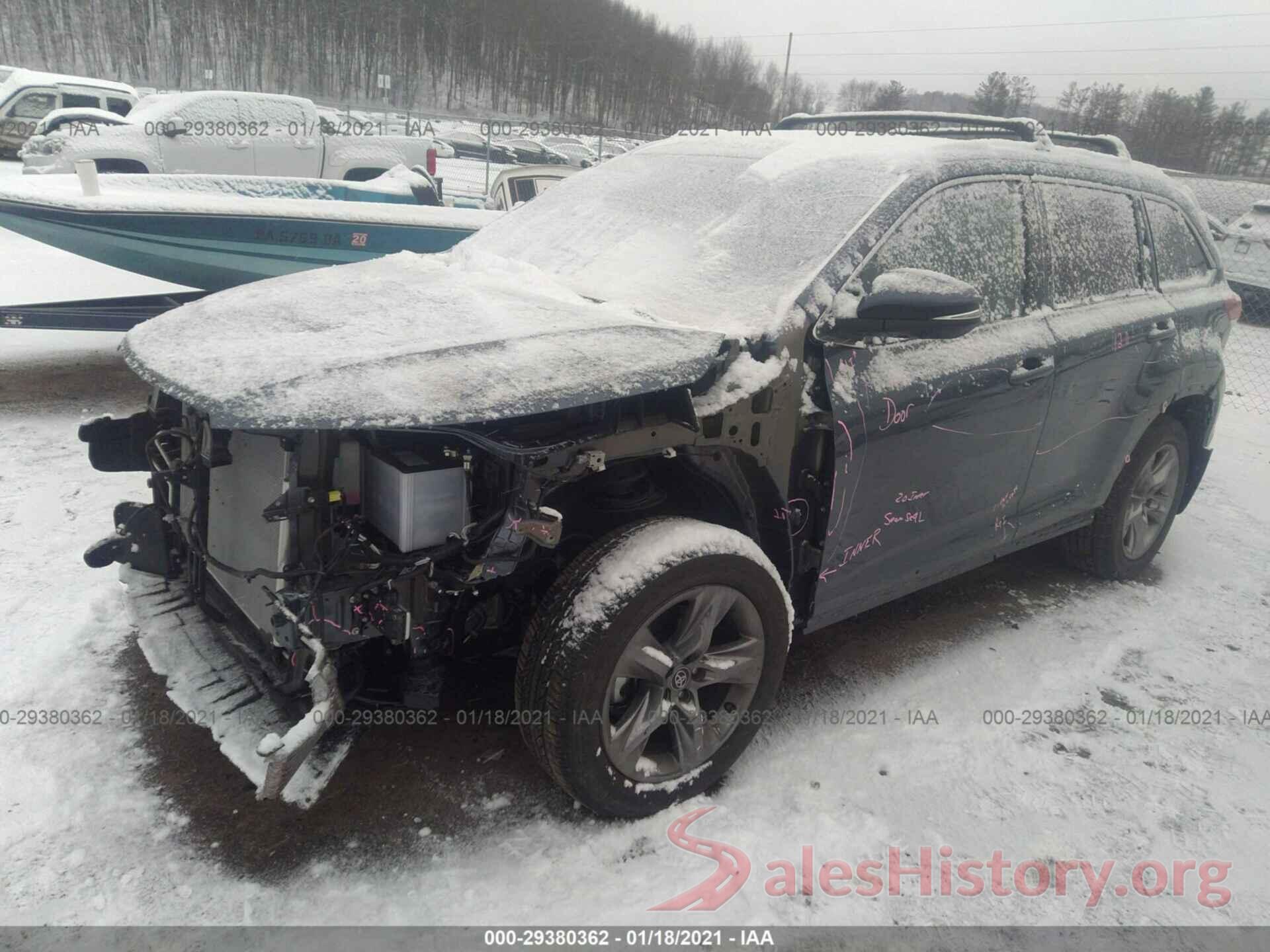 5TDDZRFH2KS734468 2019 TOYOTA HIGHLANDER