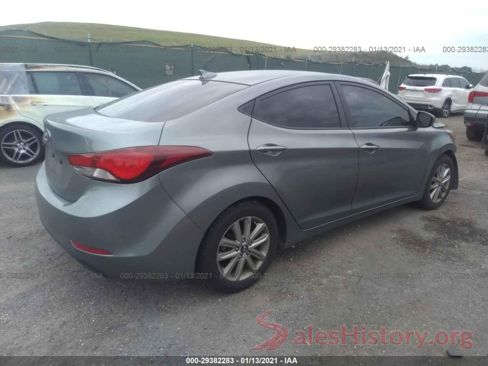 KMHDH4AE3GU633828 2016 HYUNDAI ELANTRA