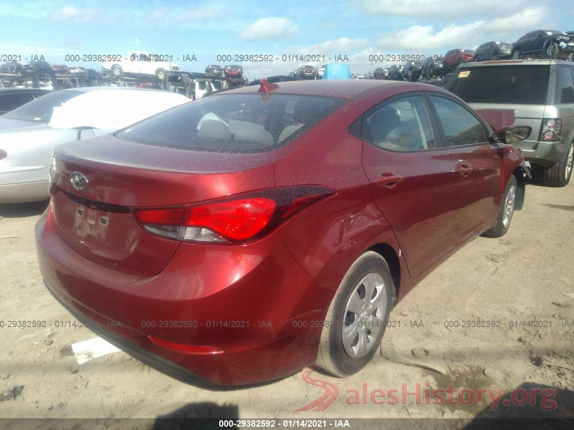 5NPDH4AE0GH753424 2016 HYUNDAI ELANTRA