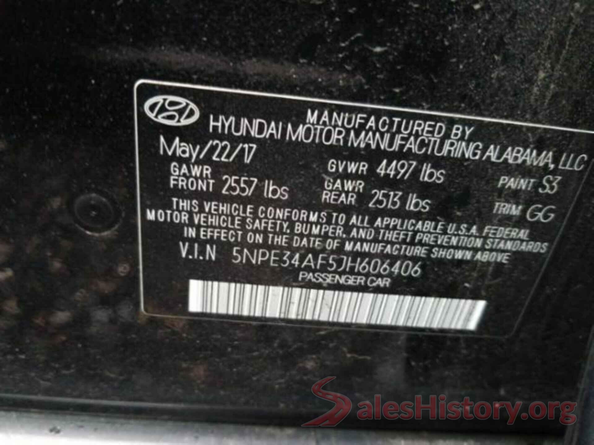 5NPE34AF5JH606406 2018 HYUNDAI SONATA