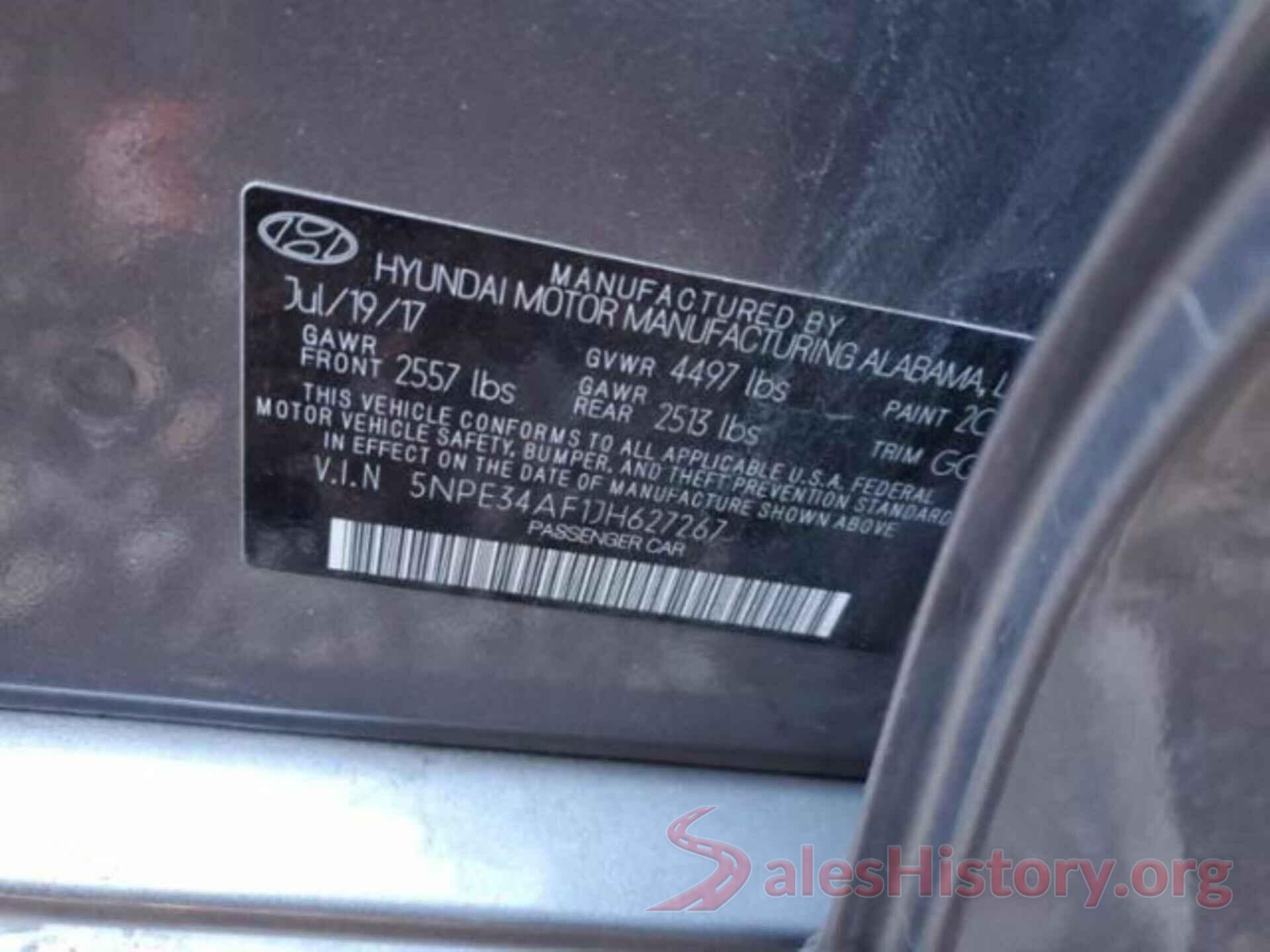 5NPE34AF1JH627267 2018 HYUNDAI SONATA