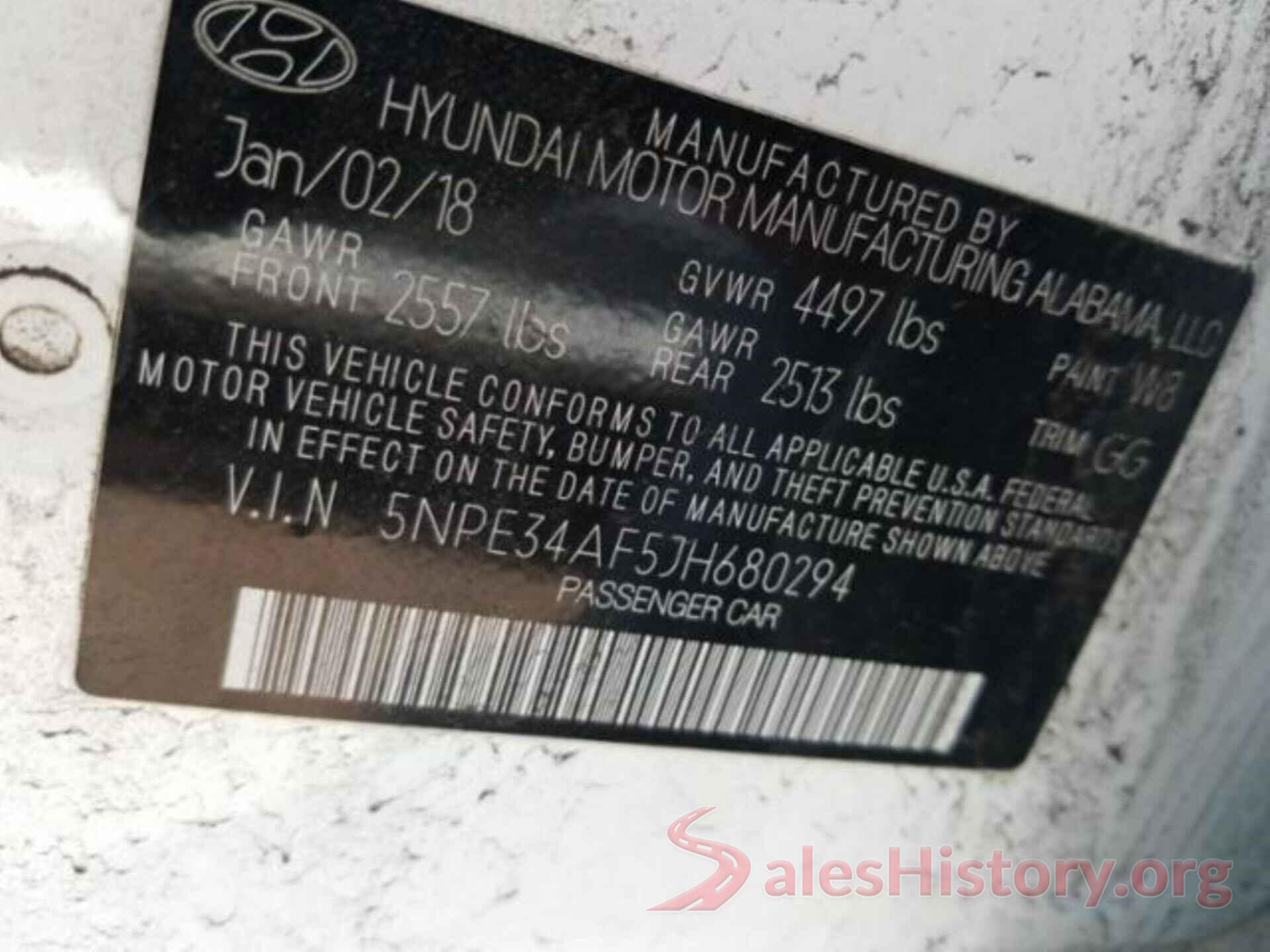 5NPE34AF5JH680294 2018 HYUNDAI SONATA