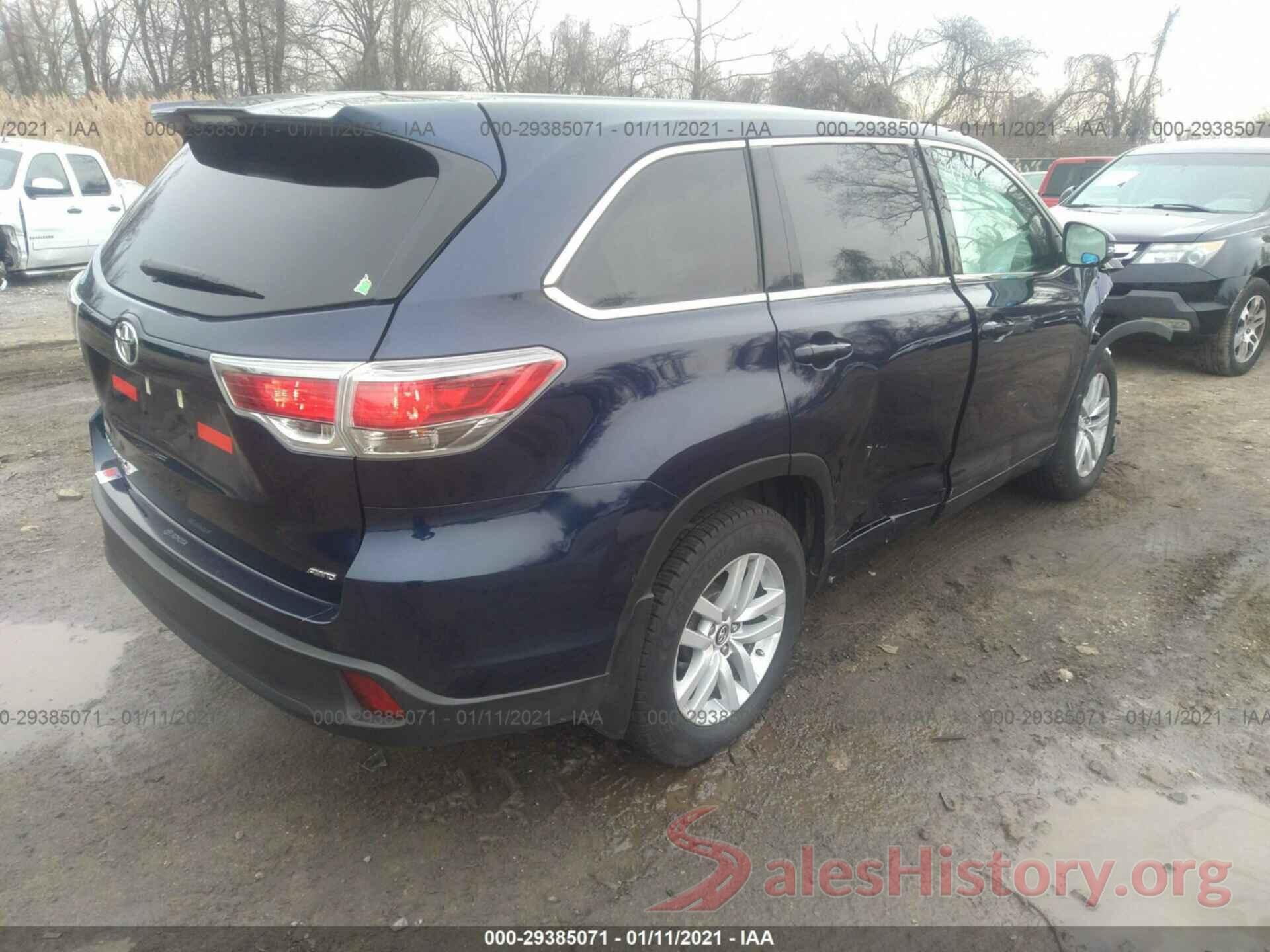 5TDBKRFH1GS264114 2016 TOYOTA HIGHLANDER