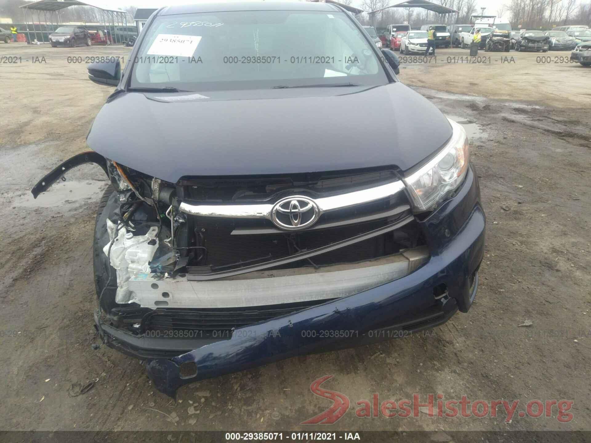 5TDBKRFH1GS264114 2016 TOYOTA HIGHLANDER