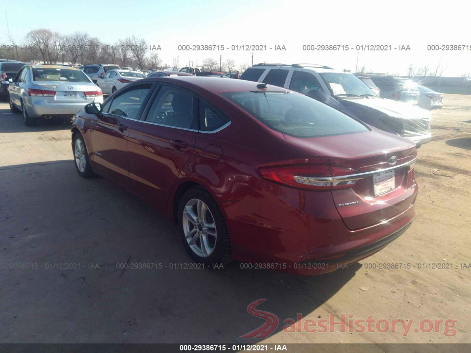 3FA6P0LU2JR152499 2018 FORD FUSION HYBRID