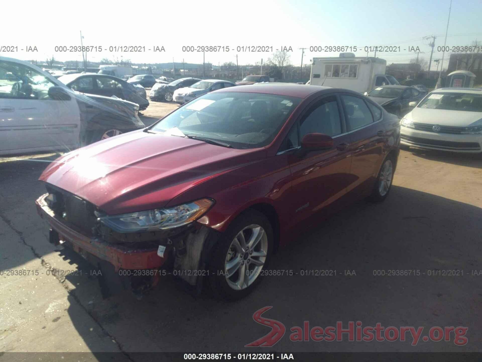 3FA6P0LU2JR152499 2018 FORD FUSION HYBRID