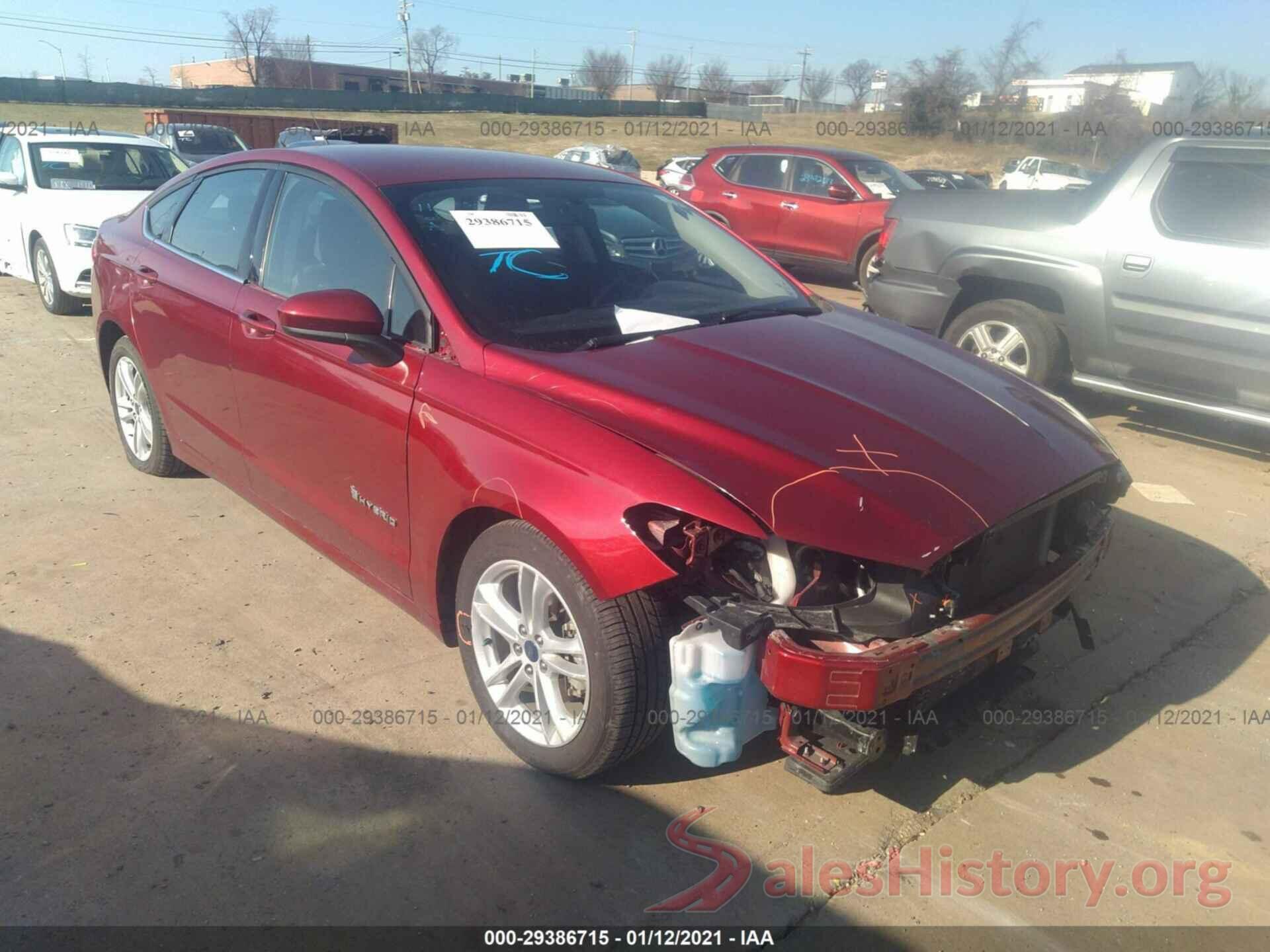 3FA6P0LU2JR152499 2018 FORD FUSION HYBRID