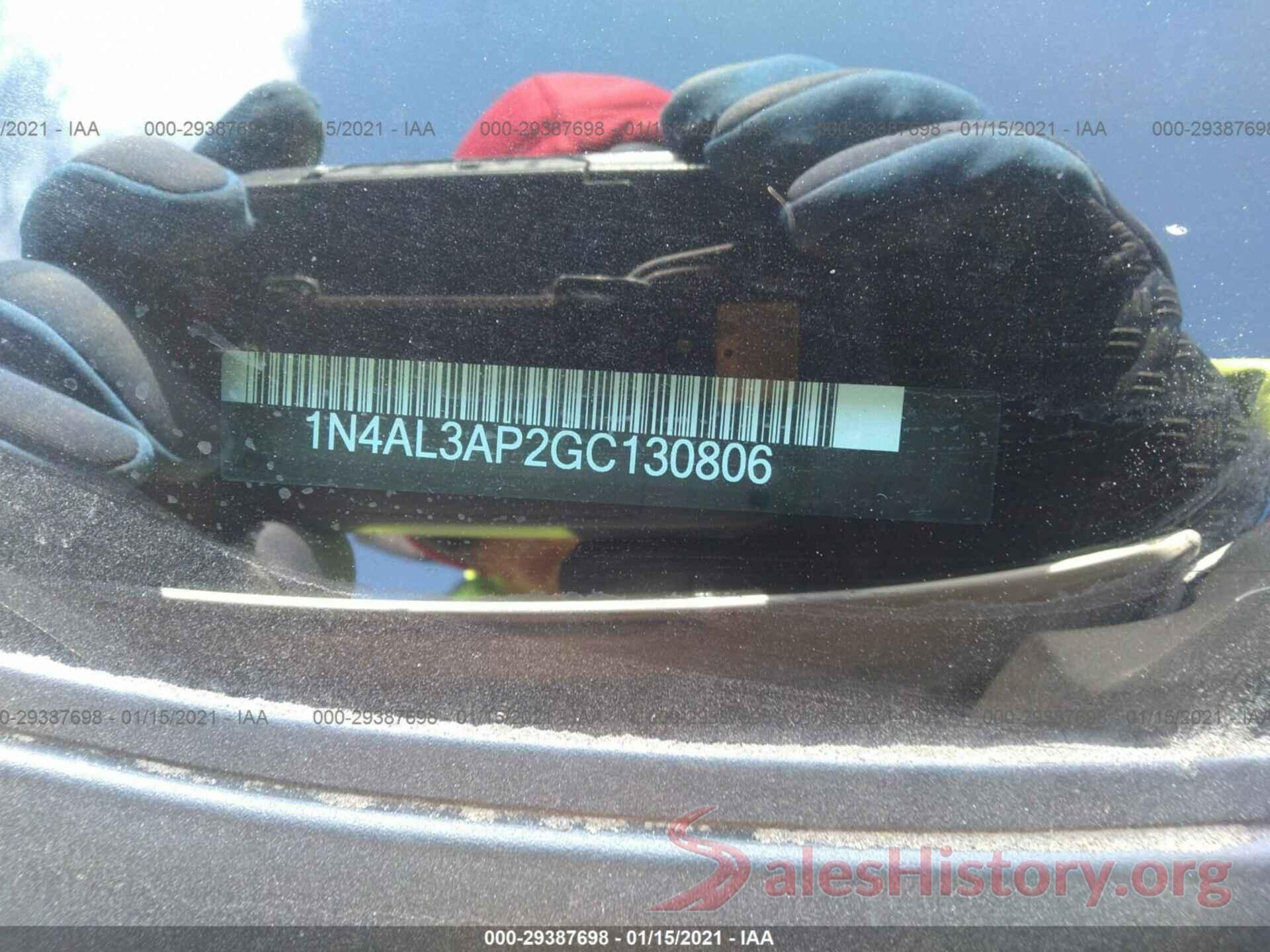 1N4AL3AP2GC130806 2016 NISSAN ALTIMA