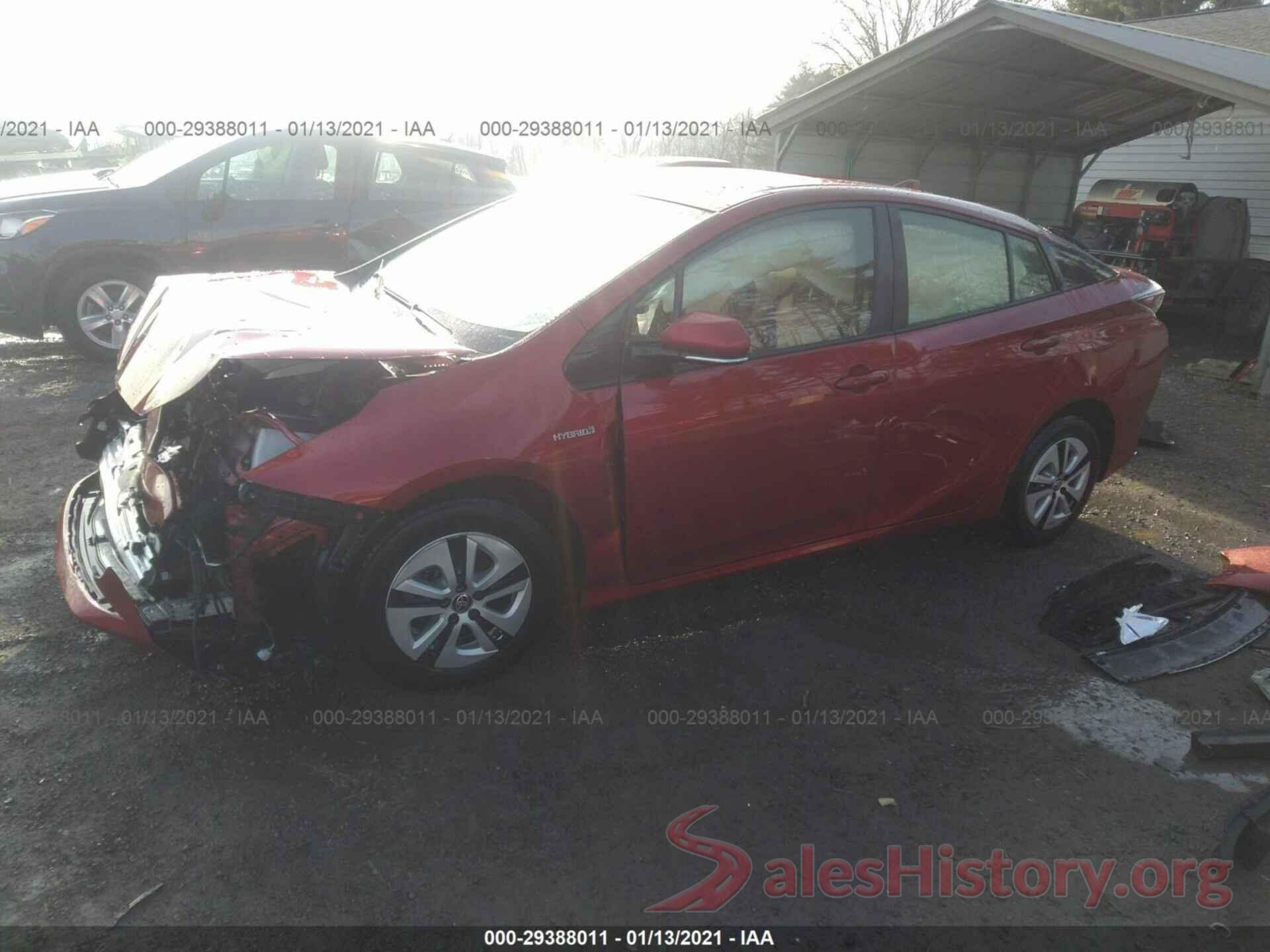 JTDKBRFUXJ3598888 2018 TOYOTA PRIUS