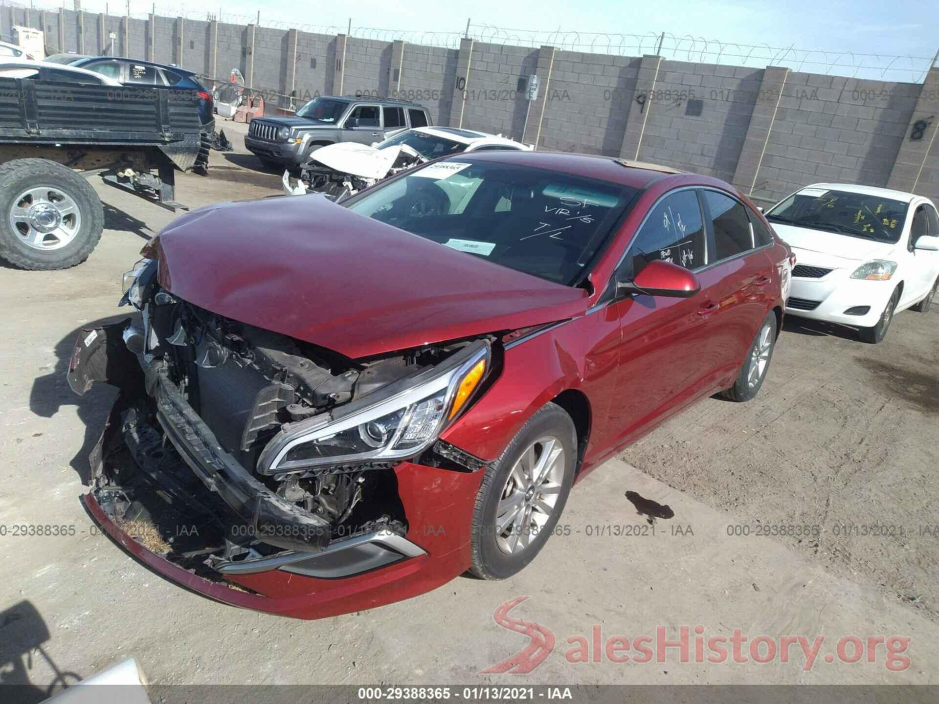 5NPE24AF0GH392419 2016 HYUNDAI SONATA