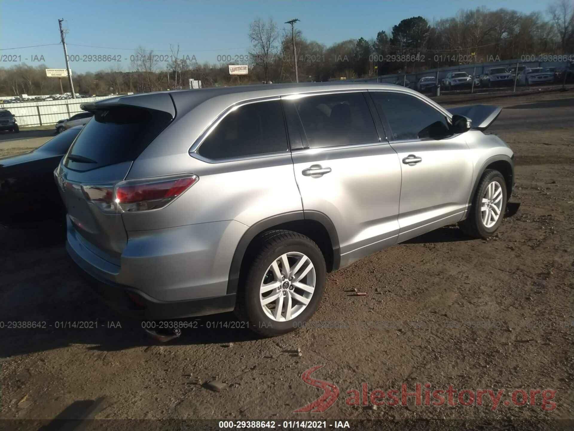 5TDZARFH7GS022901 2016 TOYOTA HIGHLANDER