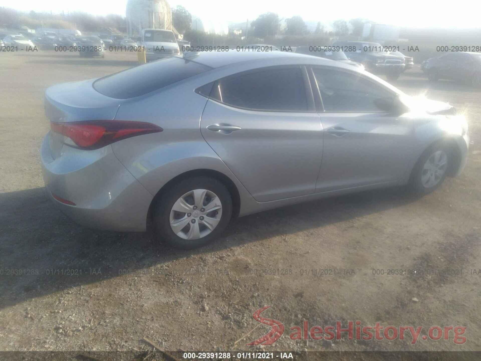 5NPDH4AE7GH698955 2016 HYUNDAI ELANTRA