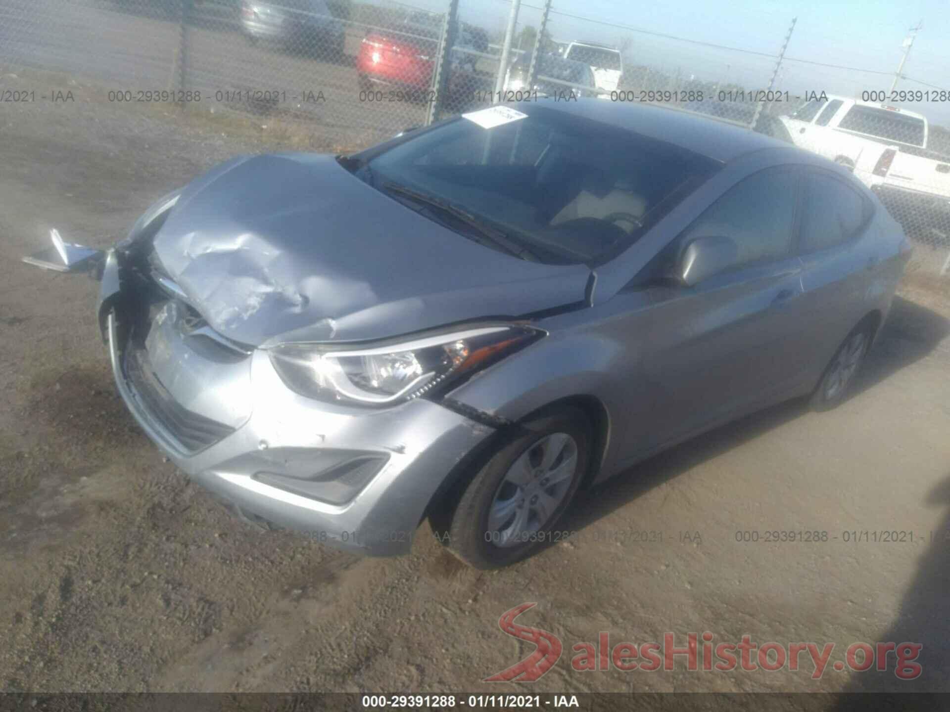 5NPDH4AE7GH698955 2016 HYUNDAI ELANTRA