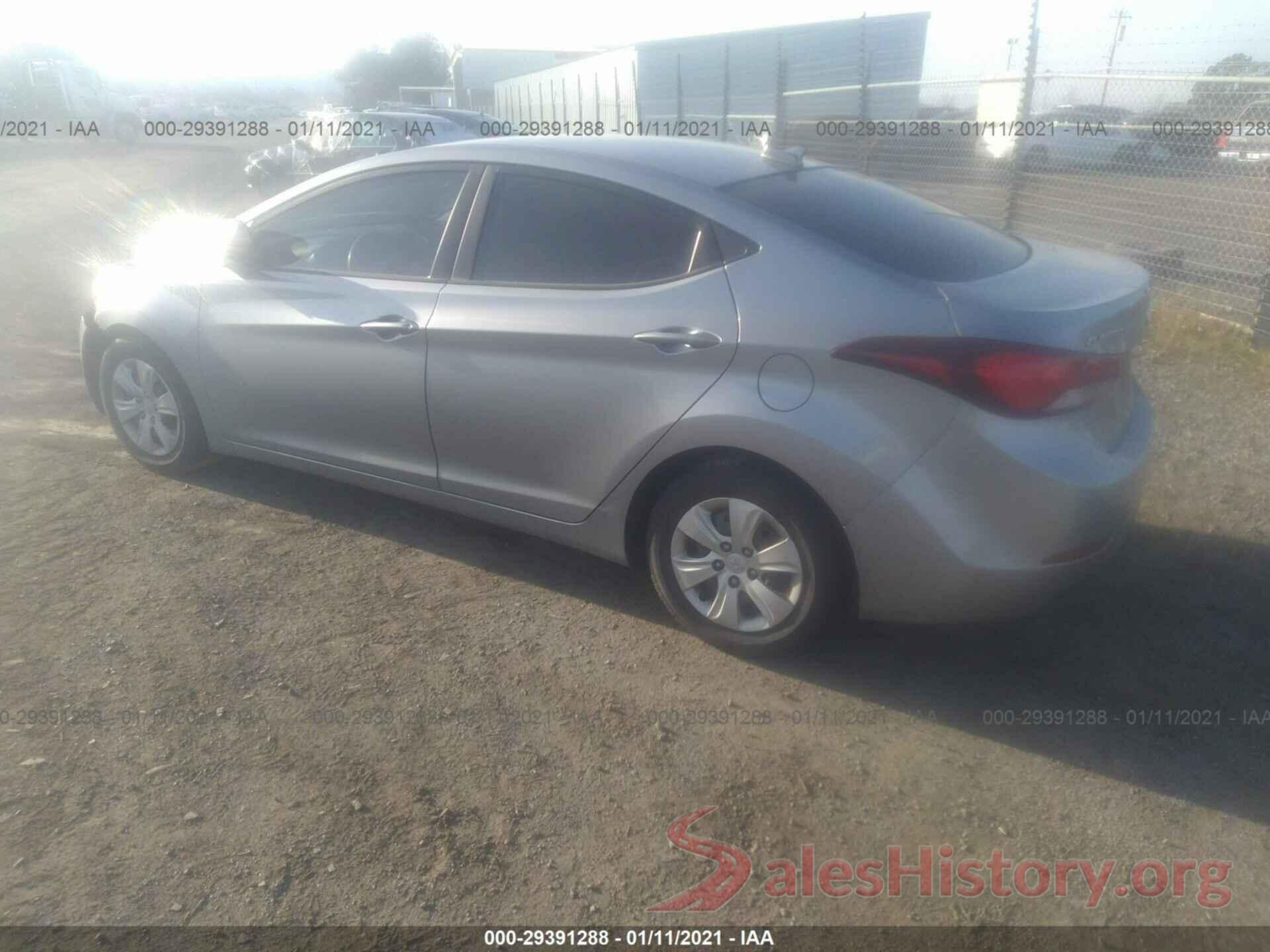 5NPDH4AE7GH698955 2016 HYUNDAI ELANTRA