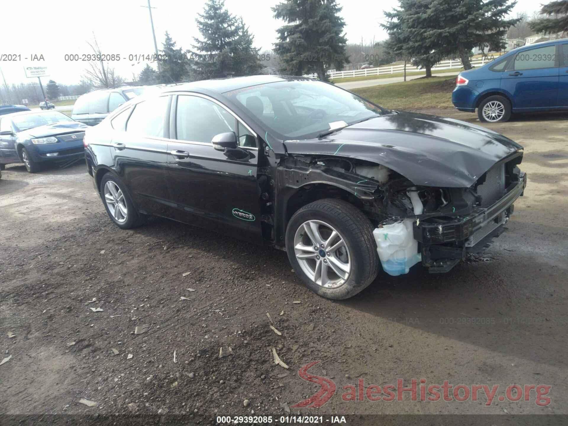 3FA6P0LU1JR160898 2018 FORD FUSION HYBRID