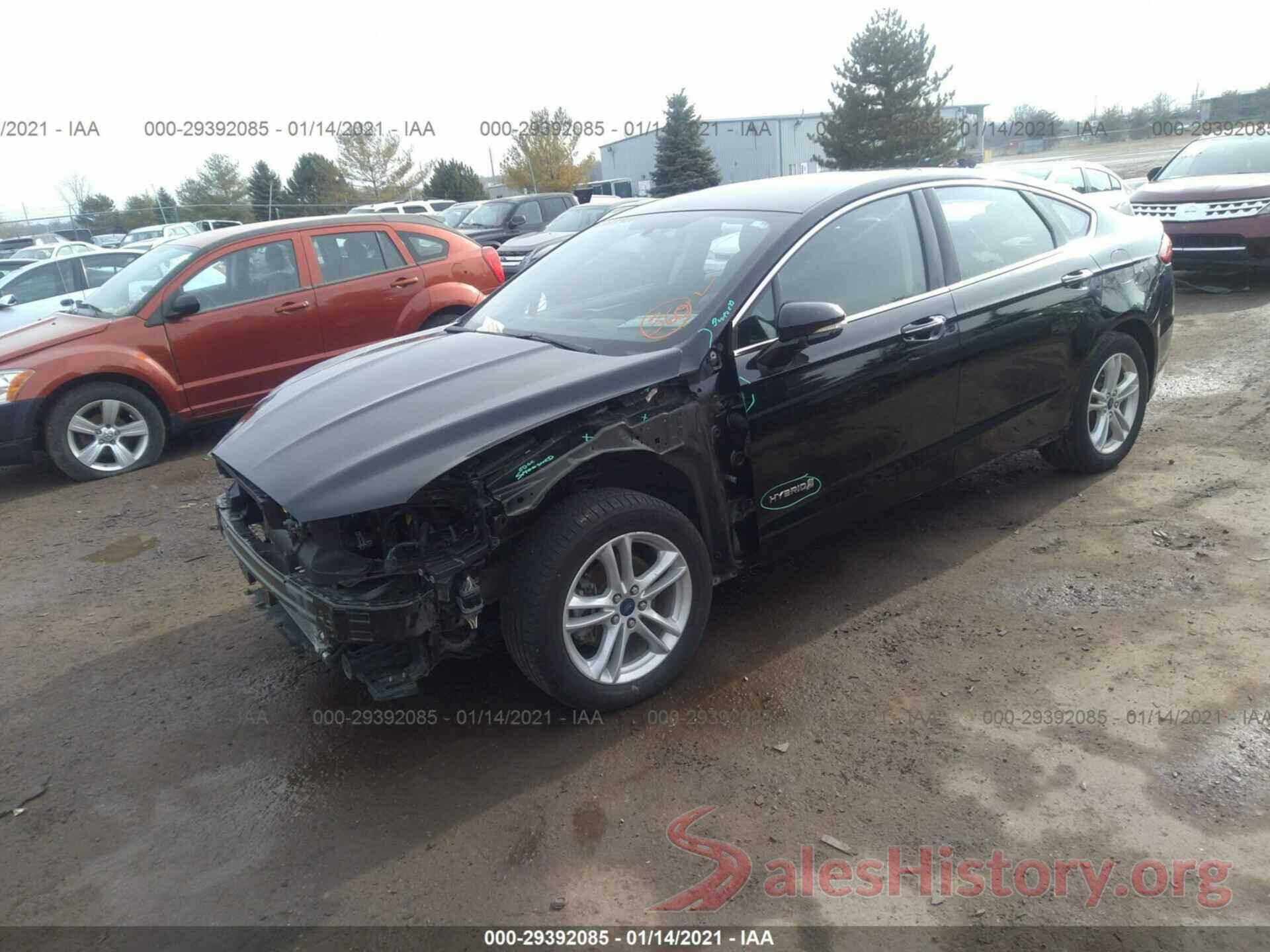 3FA6P0LU1JR160898 2018 FORD FUSION HYBRID