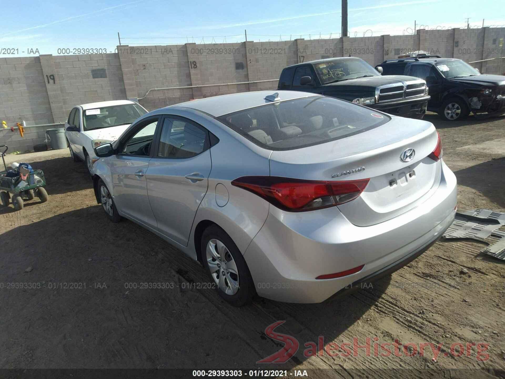 5NPDH4AE5GH692491 2016 HYUNDAI ELANTRA