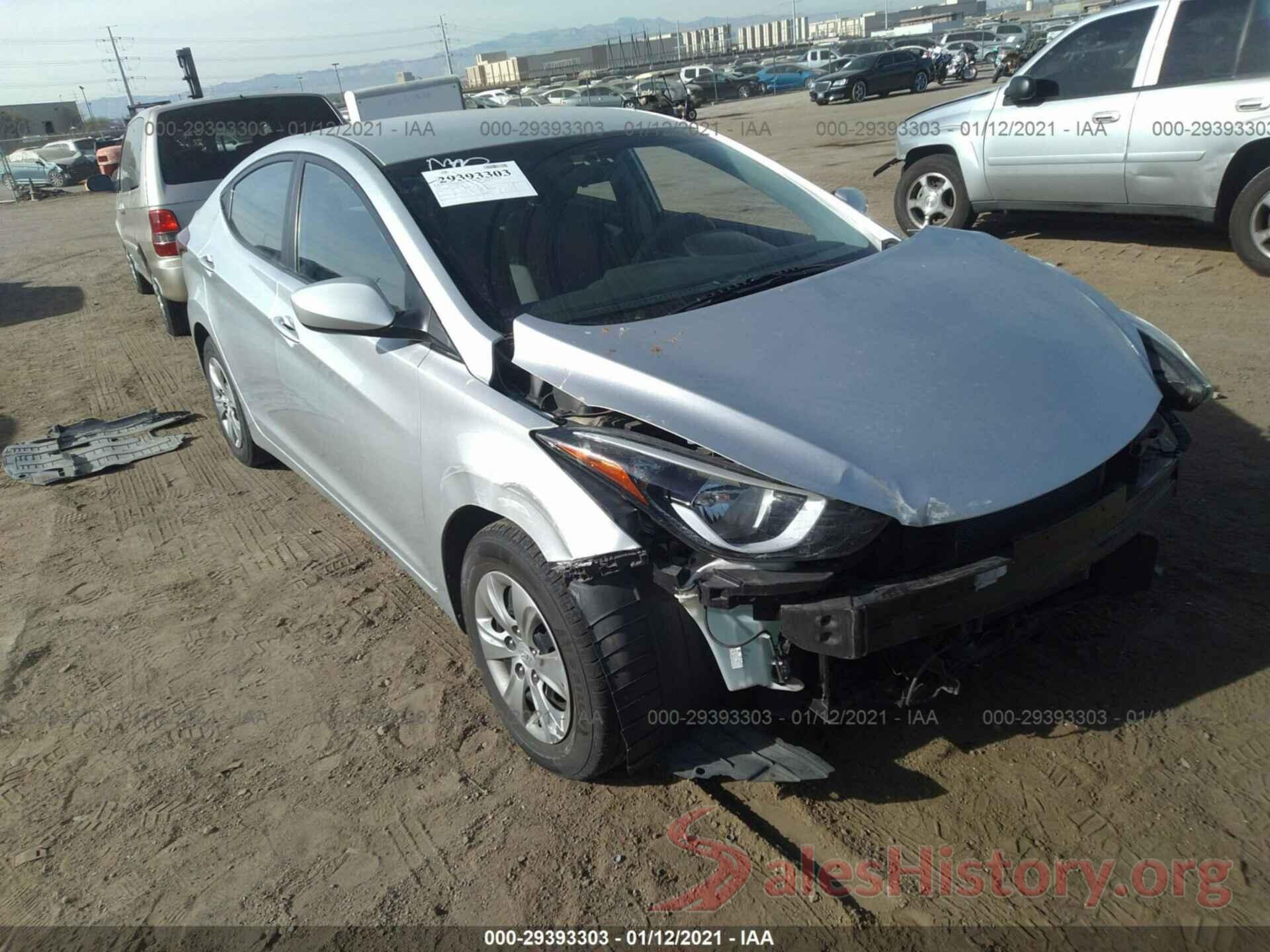 5NPDH4AE5GH692491 2016 HYUNDAI ELANTRA