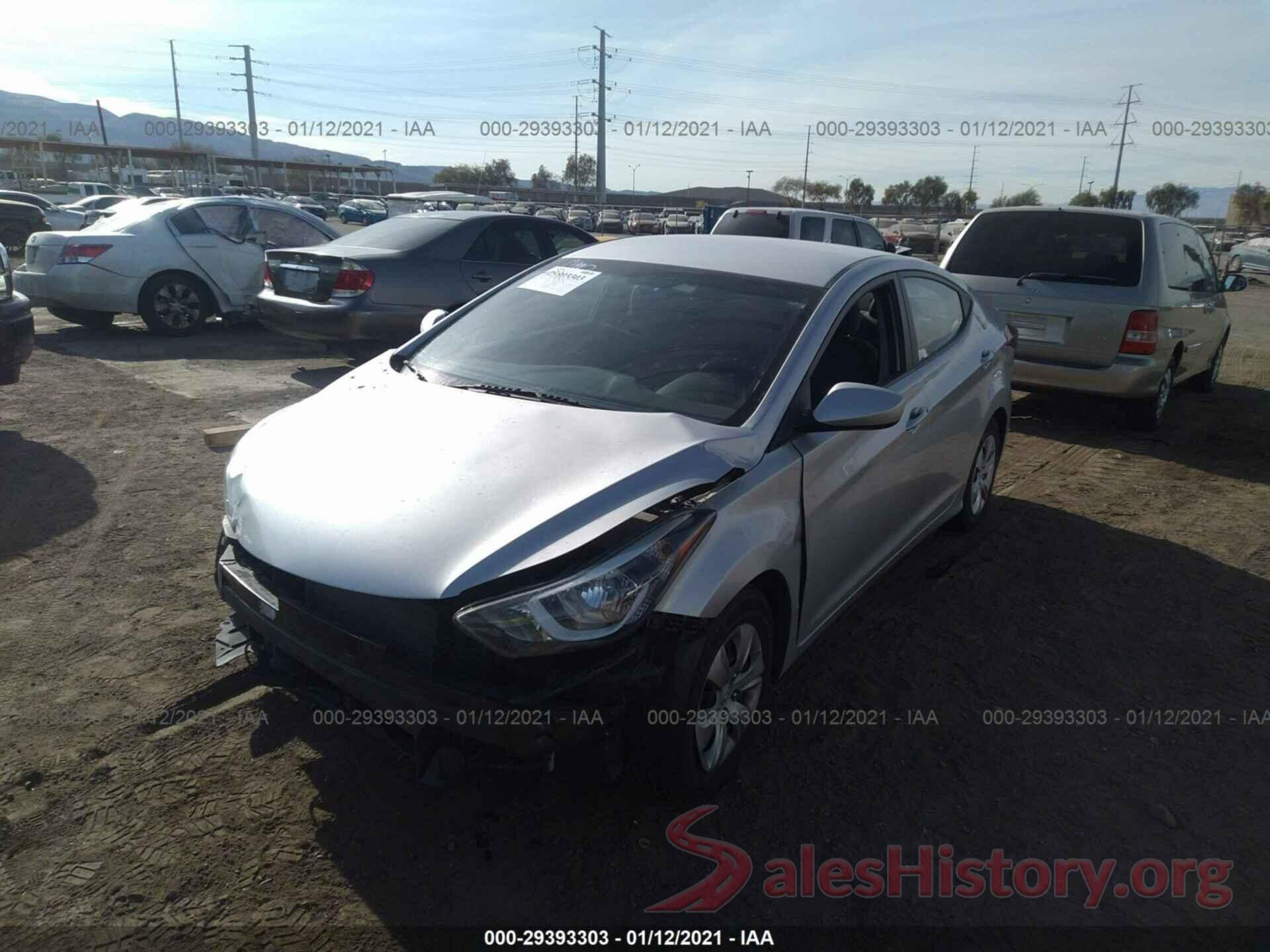 5NPDH4AE5GH692491 2016 HYUNDAI ELANTRA