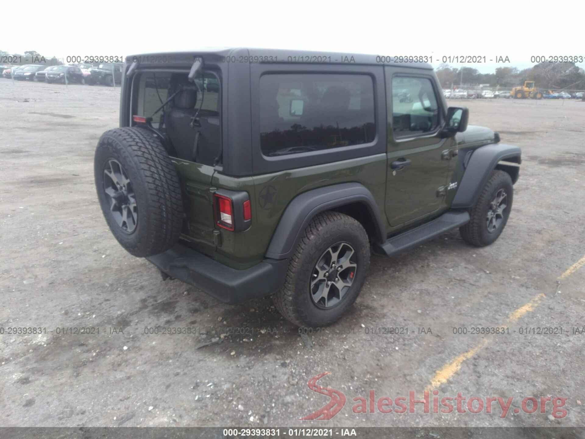 1C4GJXAG2LW285396 2020 JEEP WRANGLER