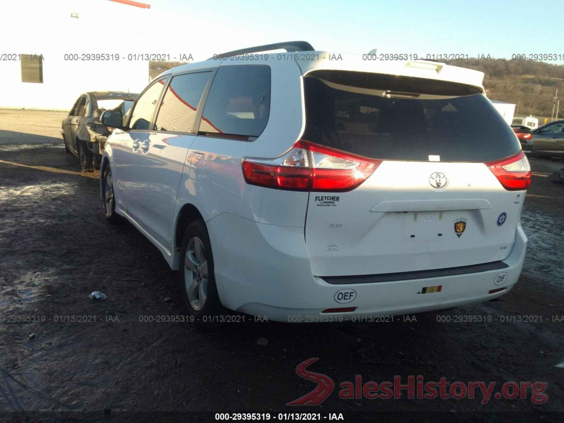 5TDKZ3DC5KS013878 2019 TOYOTA SIENNA