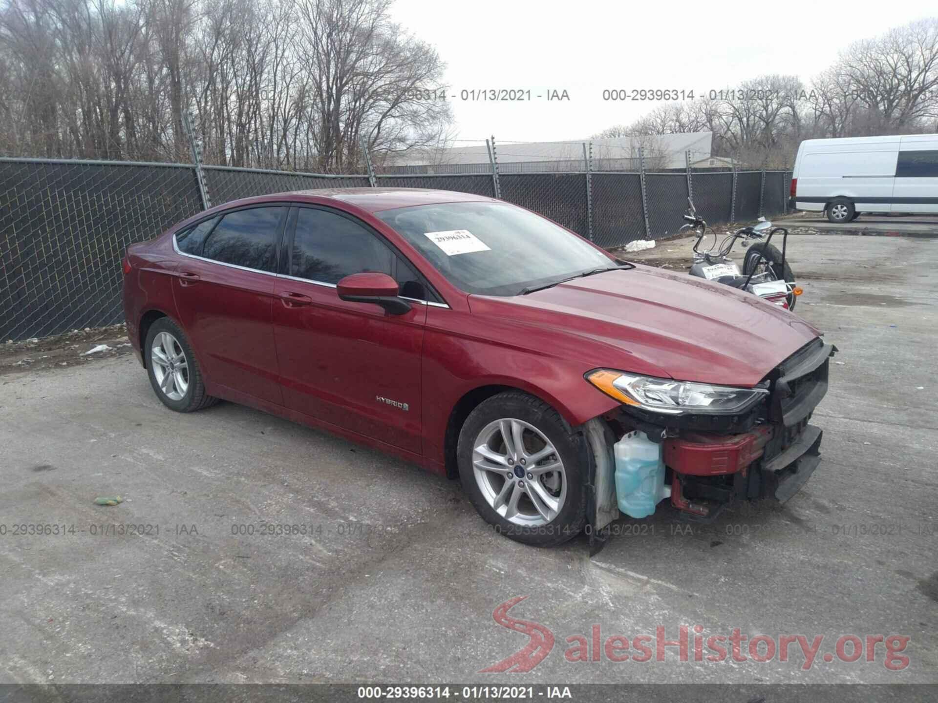 3FA6P0LU3JR252949 2018 FORD FUSION HYBRID