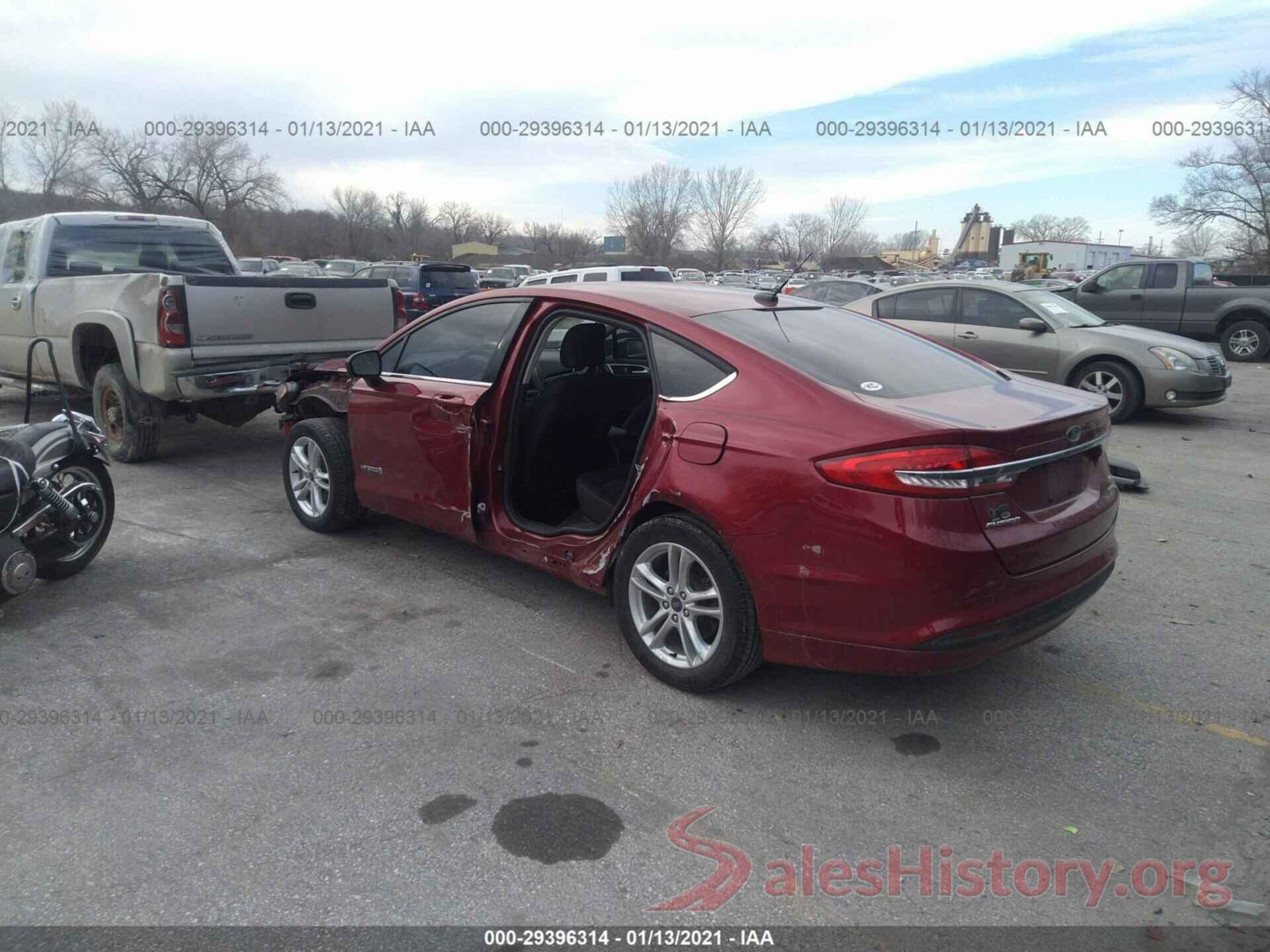 3FA6P0LU3JR252949 2018 FORD FUSION HYBRID