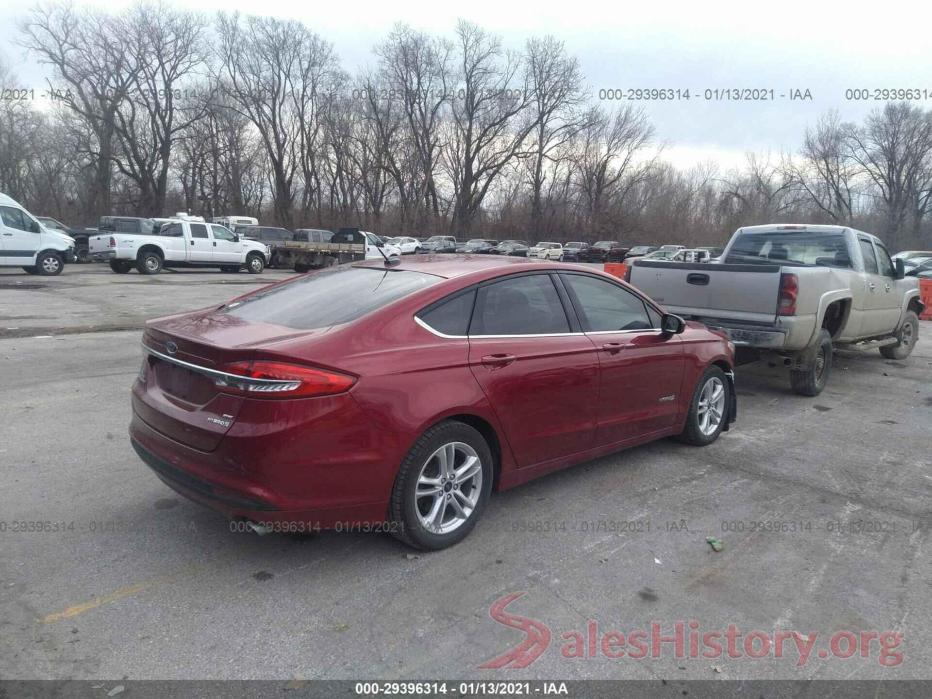 3FA6P0LU3JR252949 2018 FORD FUSION HYBRID