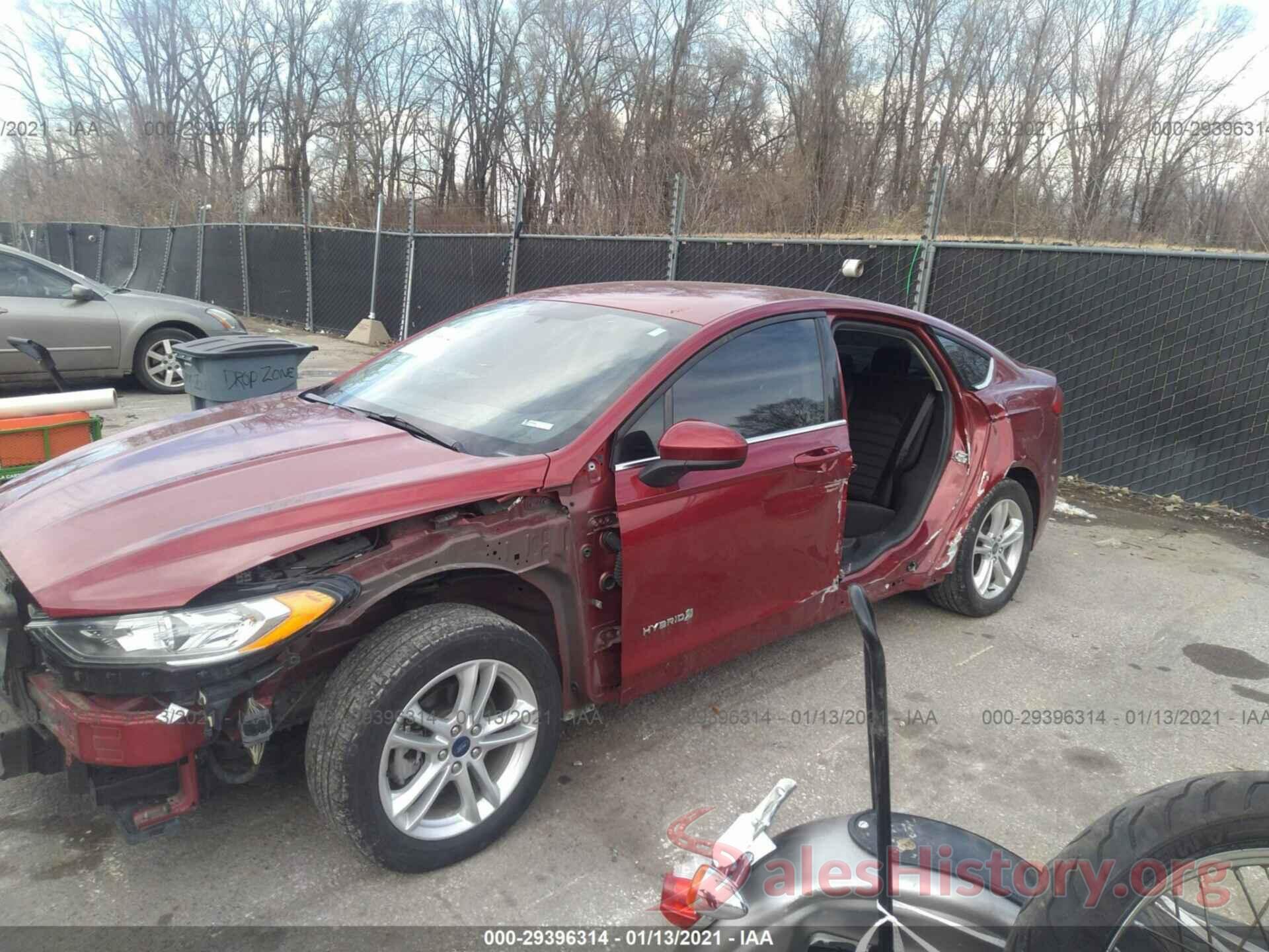 3FA6P0LU3JR252949 2018 FORD FUSION HYBRID