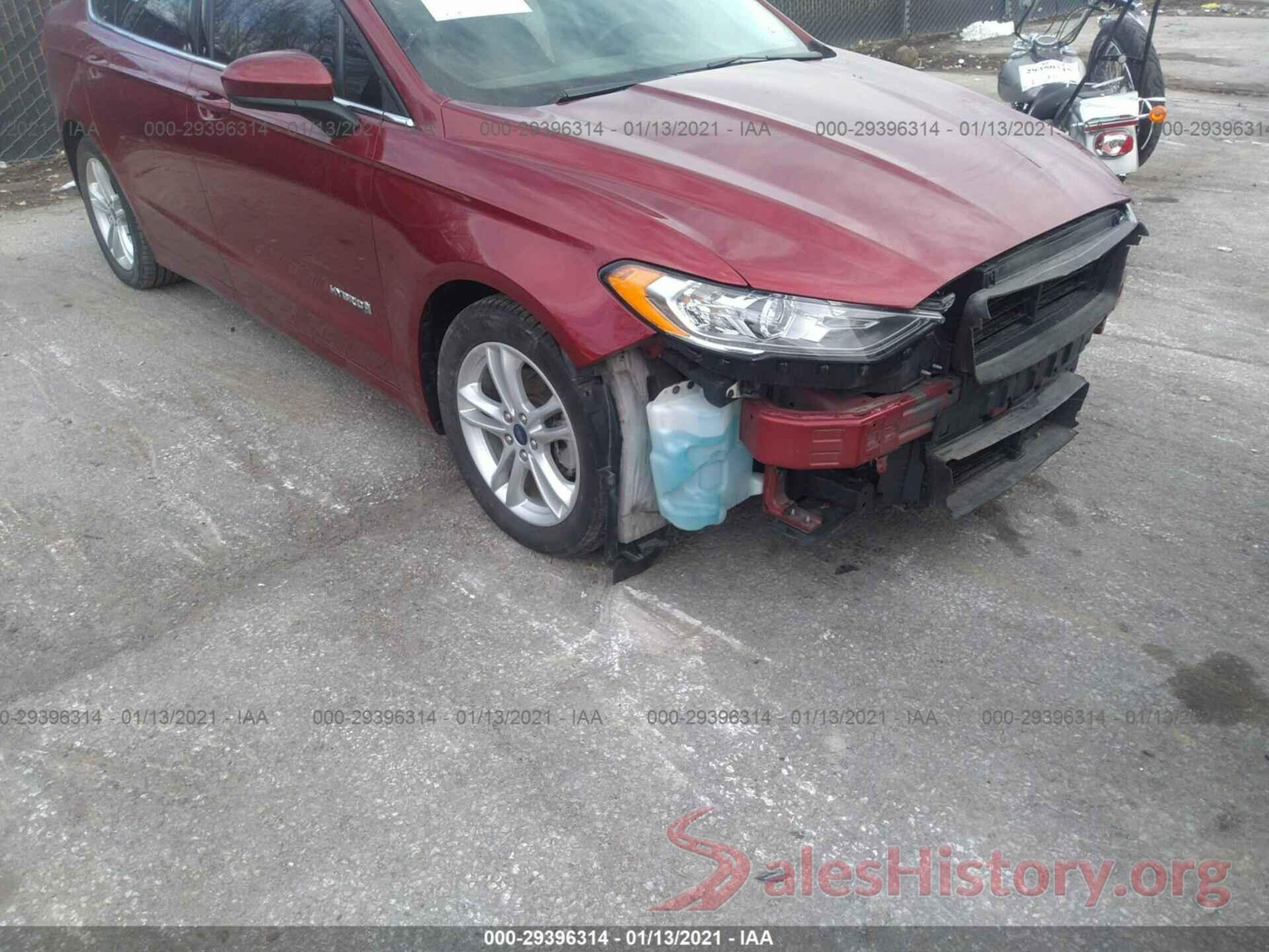 3FA6P0LU3JR252949 2018 FORD FUSION HYBRID