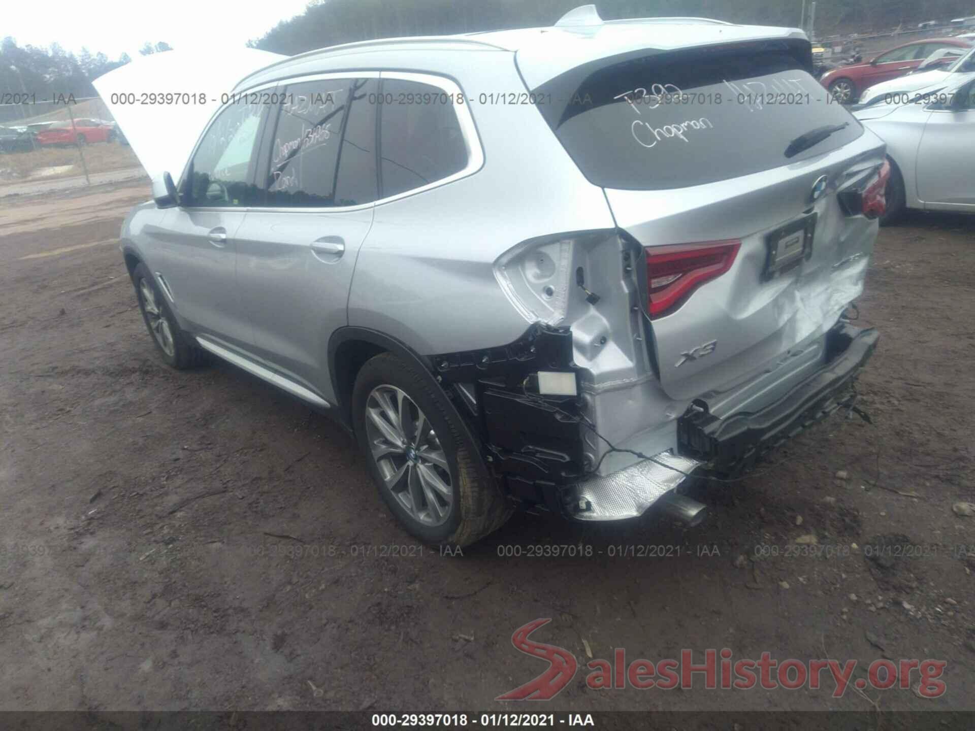 5UXTR7C57KLR44722 2019 BMW X3