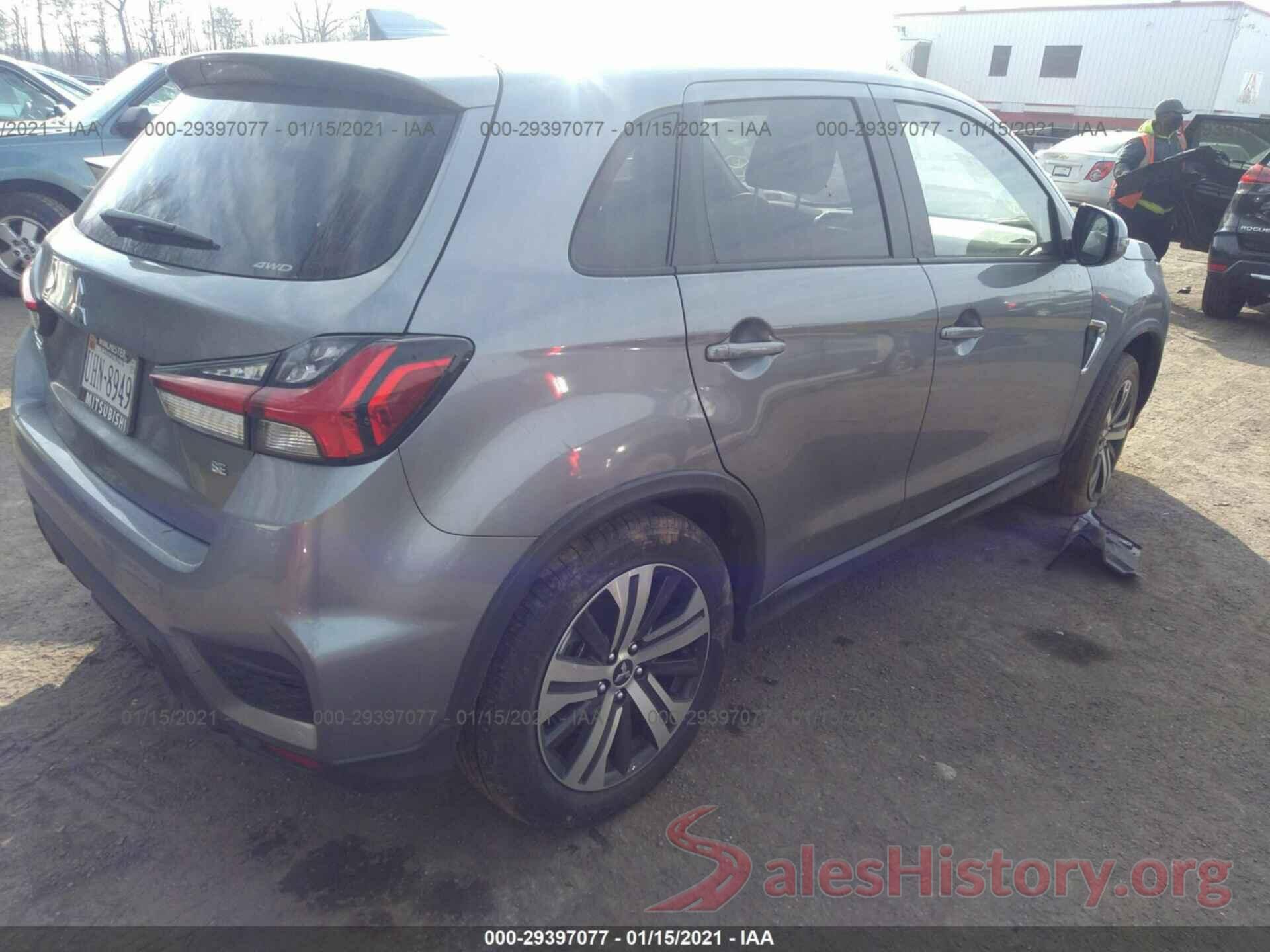 JA4AR3AU5LU014299 2020 MITSUBISHI OUTLANDER SPORT