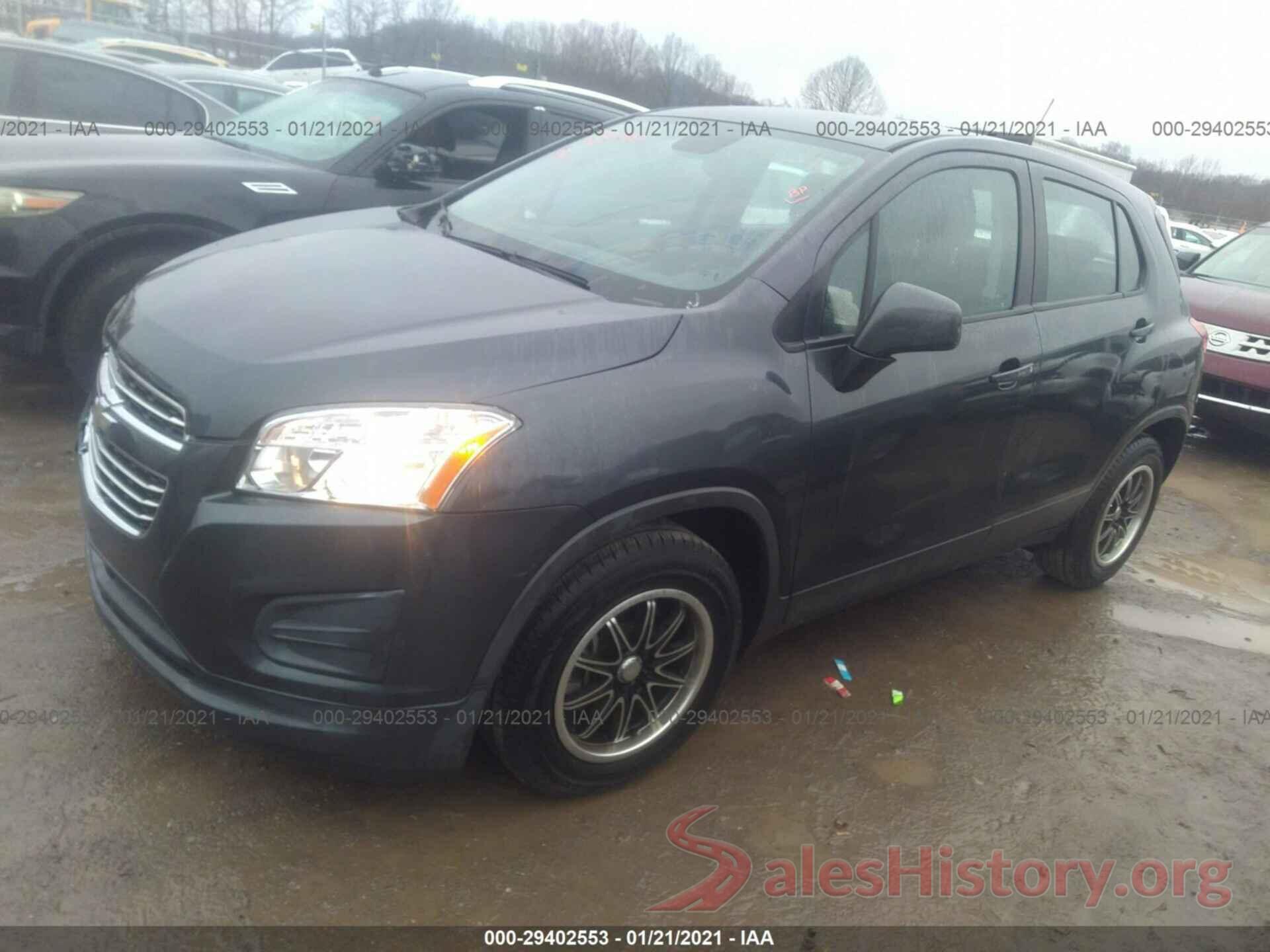 3GNCJKSB1GL274204 2016 CHEVROLET TRAX