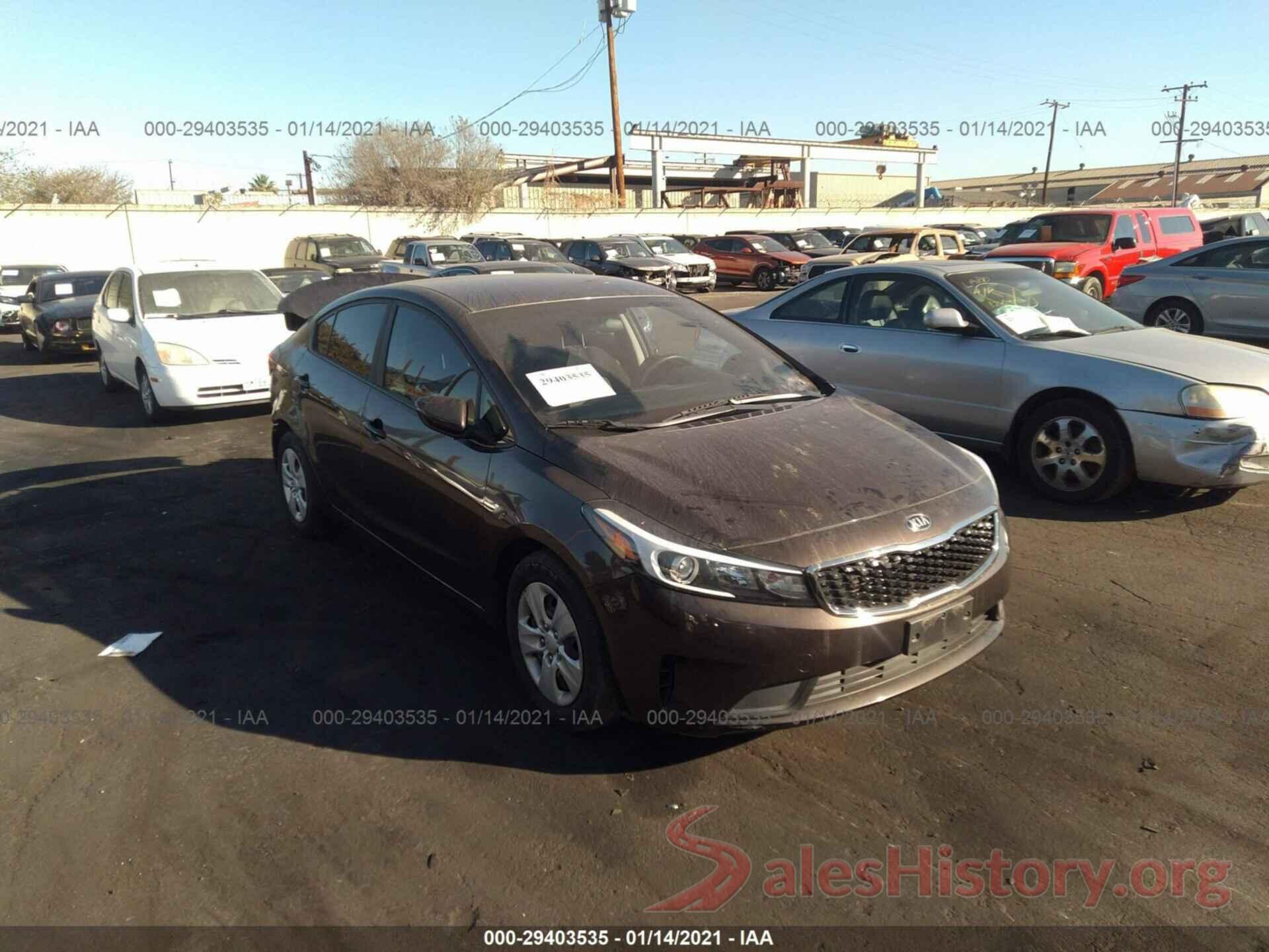 3KPFK4A70HE045529 2017 KIA FORTE