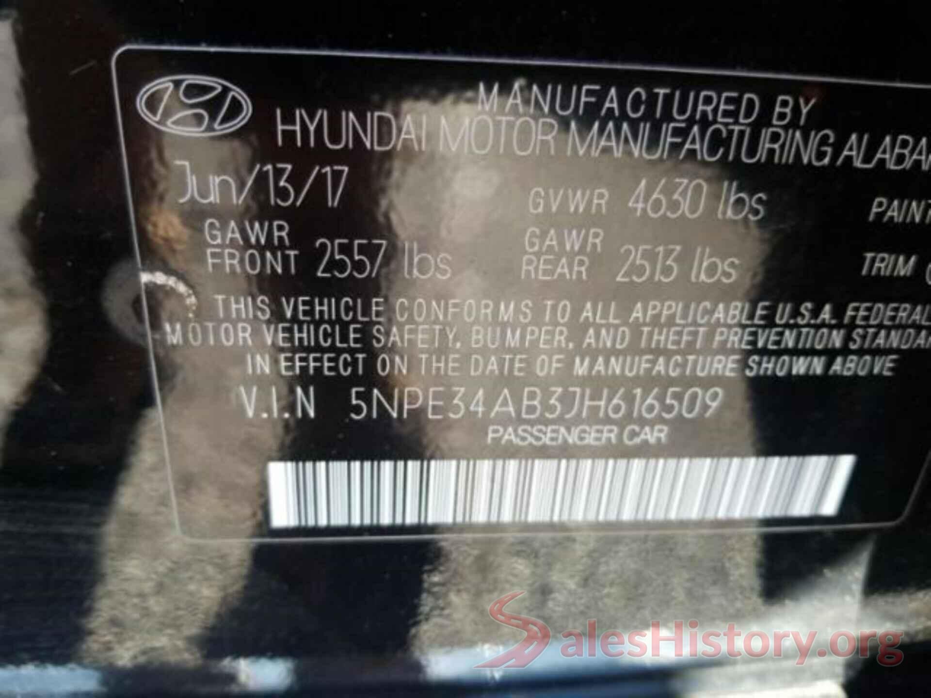 5NPE34AB3JH616509 2018 HYUNDAI SONATA