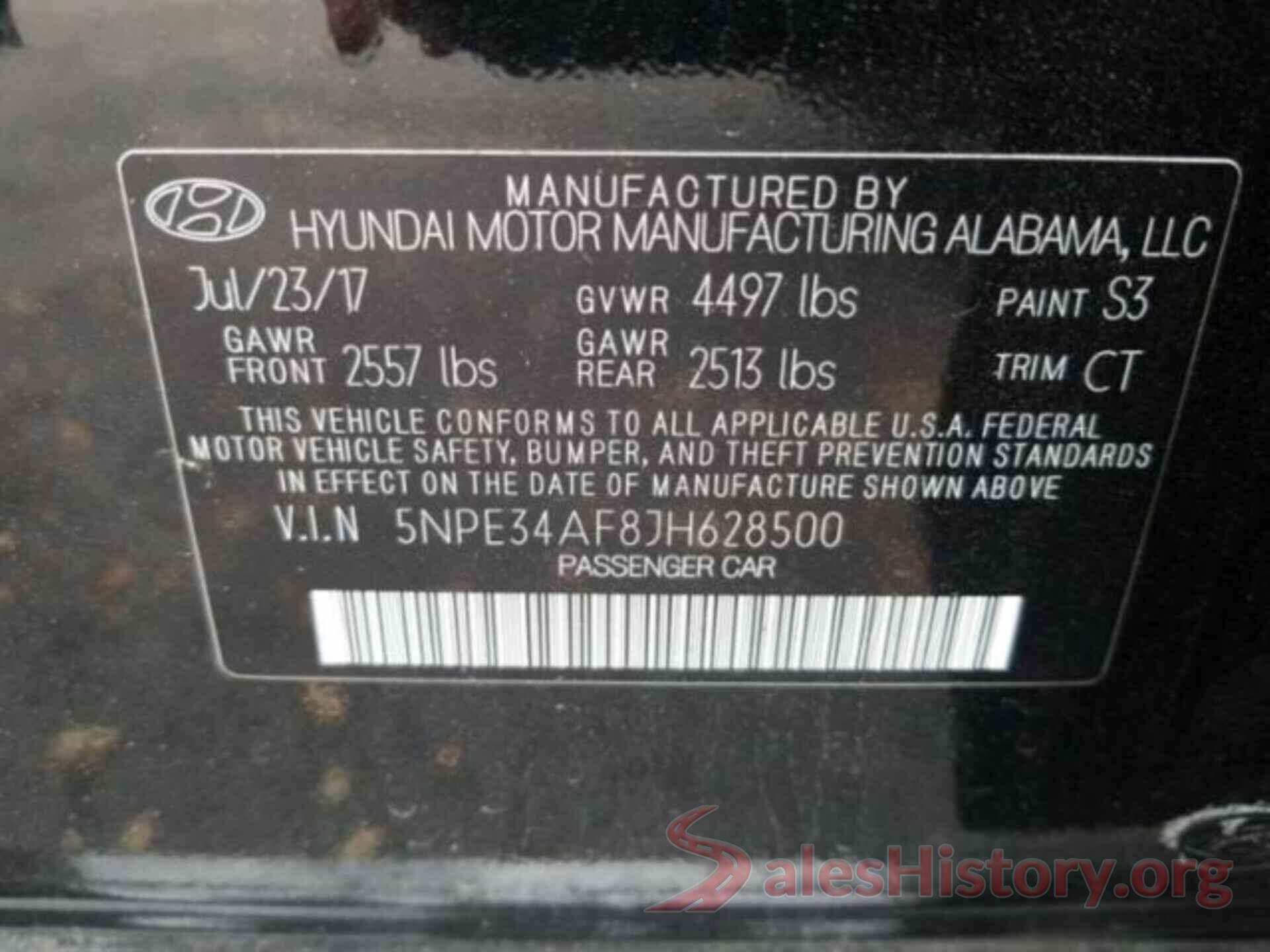 5NPE34AF8JH628500 2018 HYUNDAI SONATA