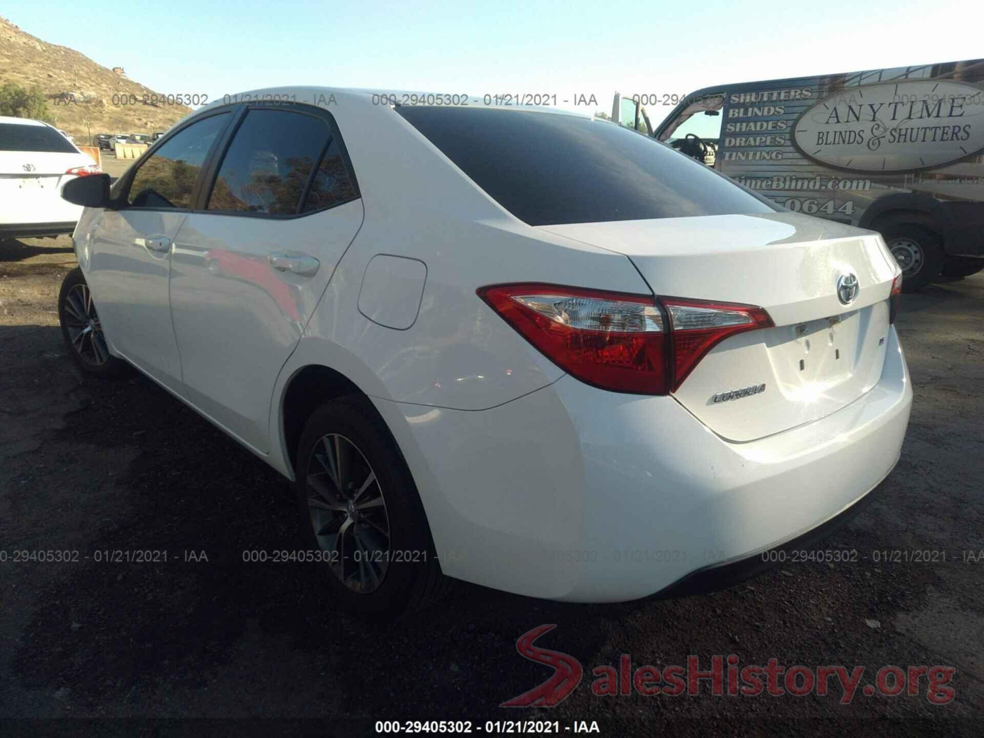 5YFBURHE0GP512262 2016 TOYOTA COROLLA