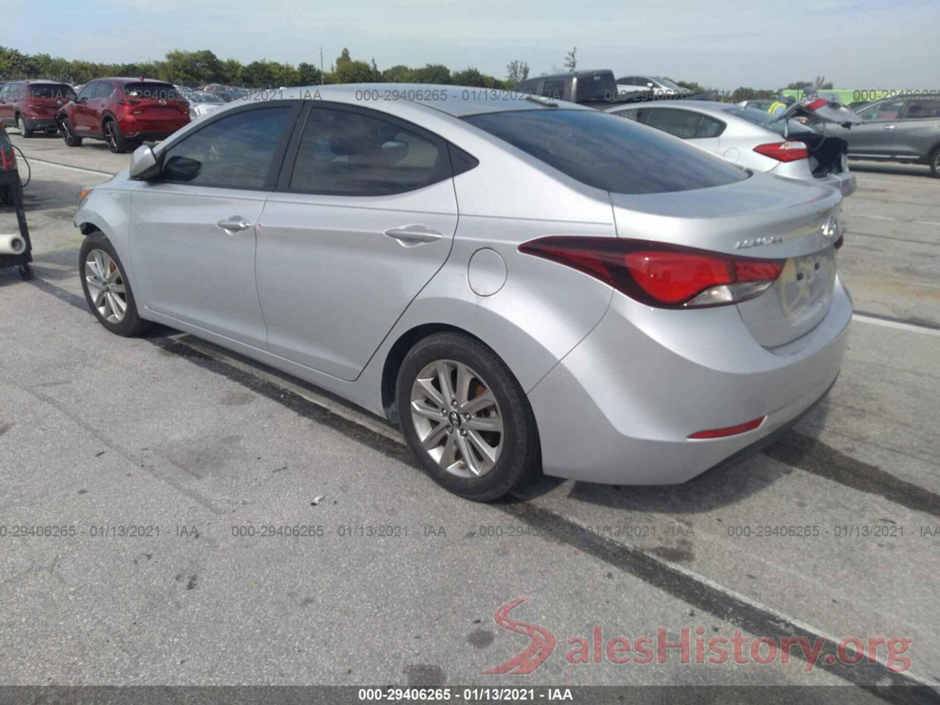 KMHDH4AEXGU589908 2016 HYUNDAI ELANTRA