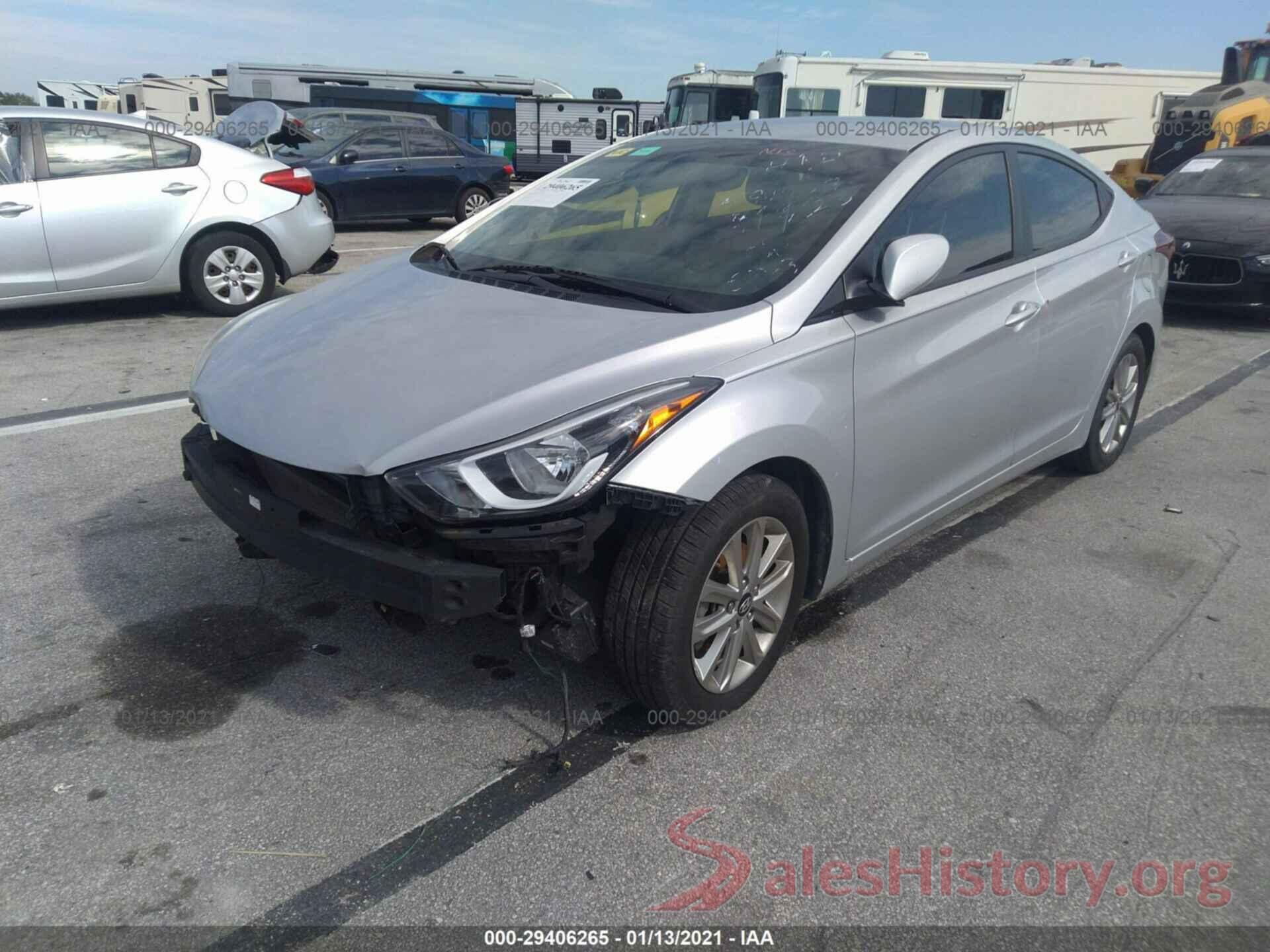 KMHDH4AEXGU589908 2016 HYUNDAI ELANTRA