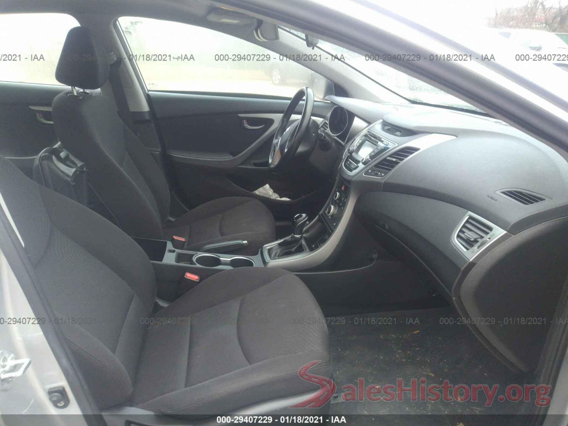 KMHDH4AE0GU485122 2016 HYUNDAI ELANTRA