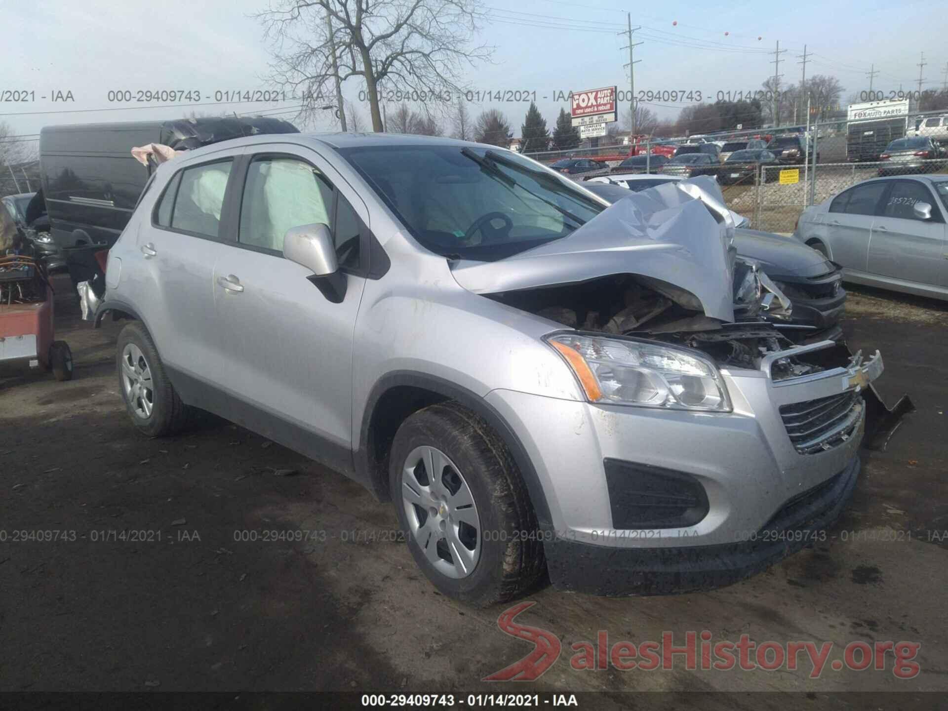 3GNCJKSB7GL267953 2016 CHEVROLET TRAX