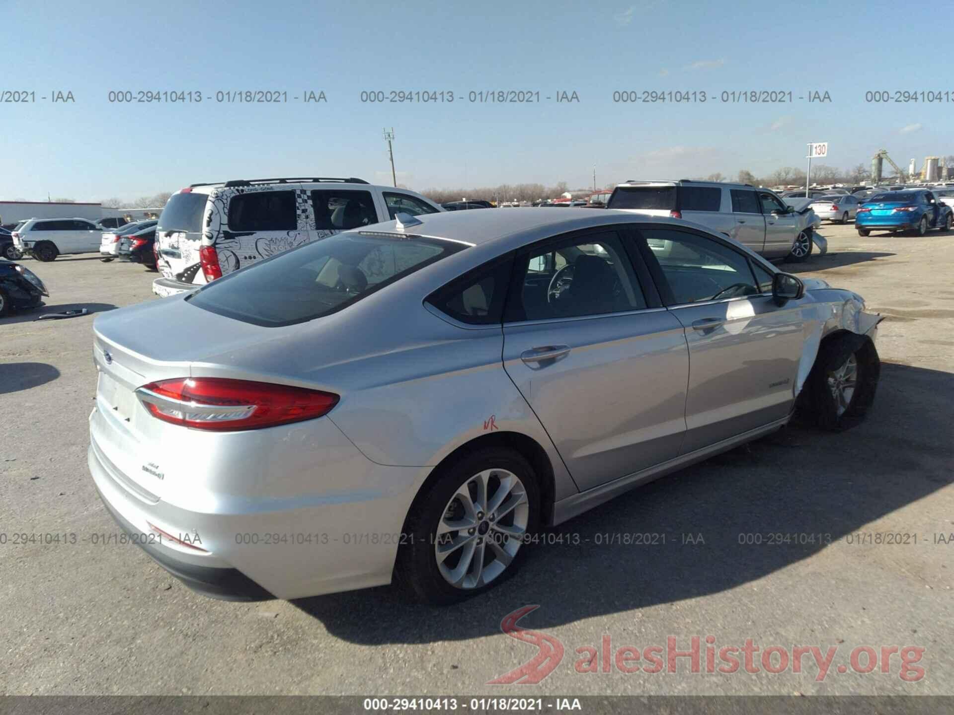 3FA6P0LU0KR208702 2019 FORD FUSION HYBRID