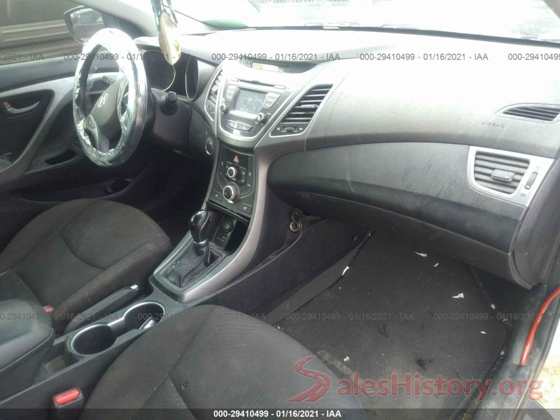 5NPDH4AE9GH772893 2016 HYUNDAI ELANTRA