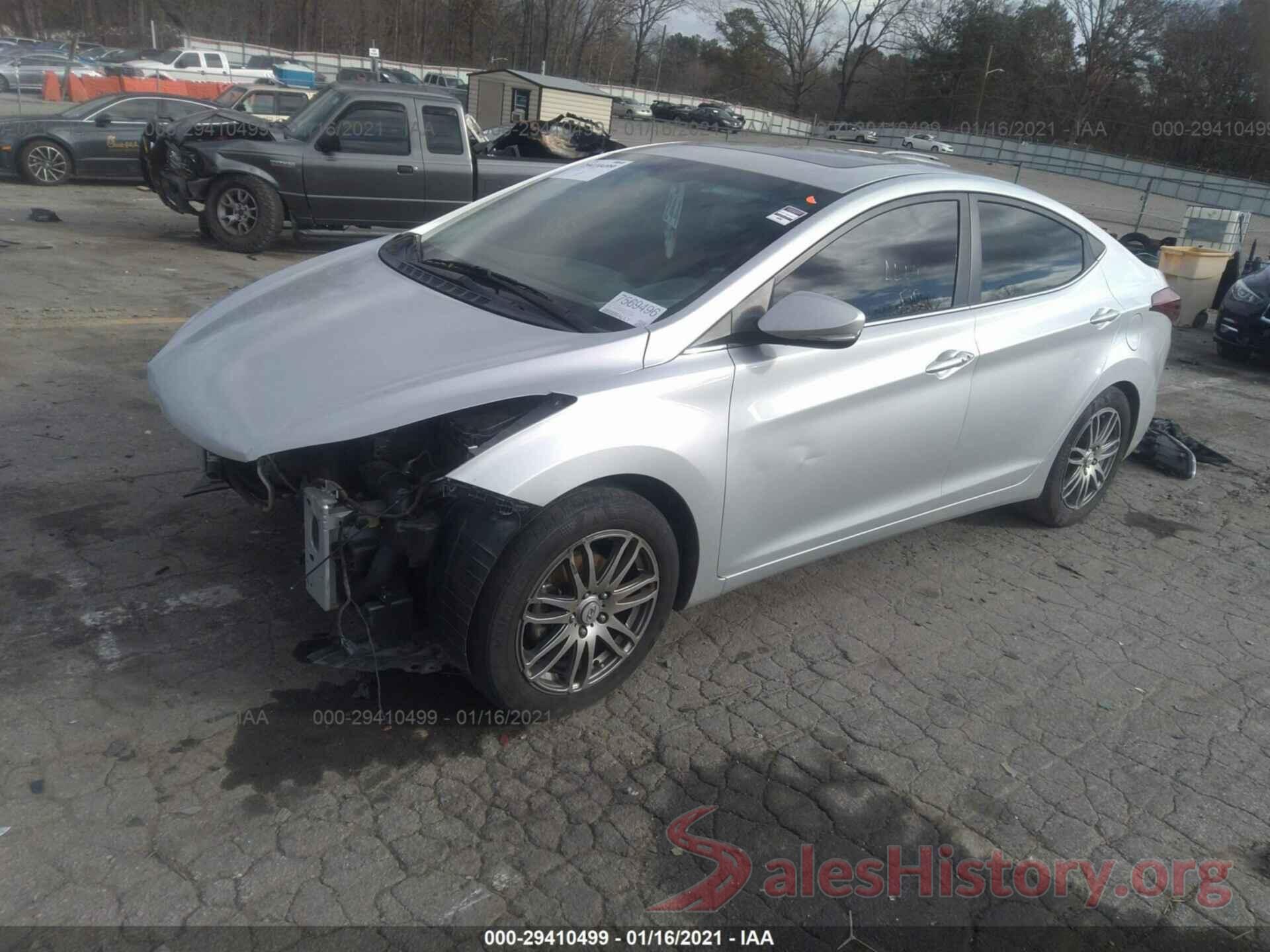 5NPDH4AE9GH772893 2016 HYUNDAI ELANTRA