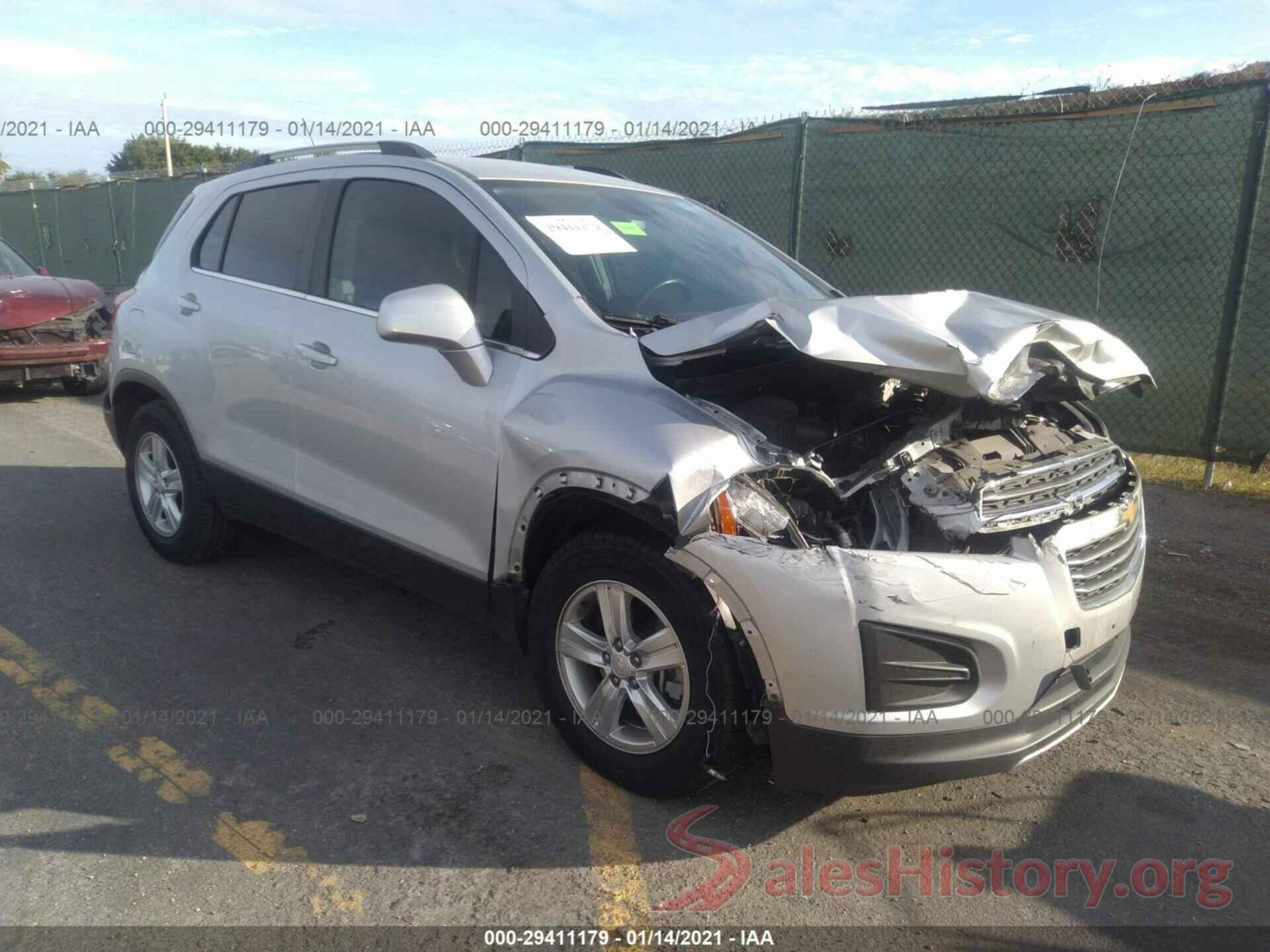 3GNCJLSB7GL235980 2016 CHEVROLET TRAX