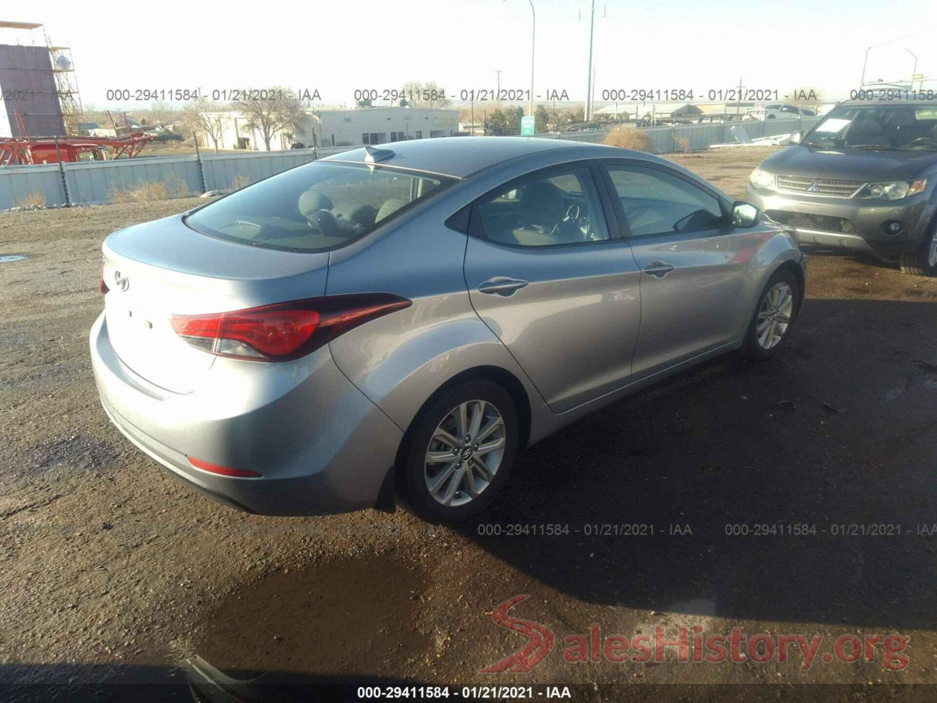 5NPDH4AE1GH659701 2016 HYUNDAI ELANTRA