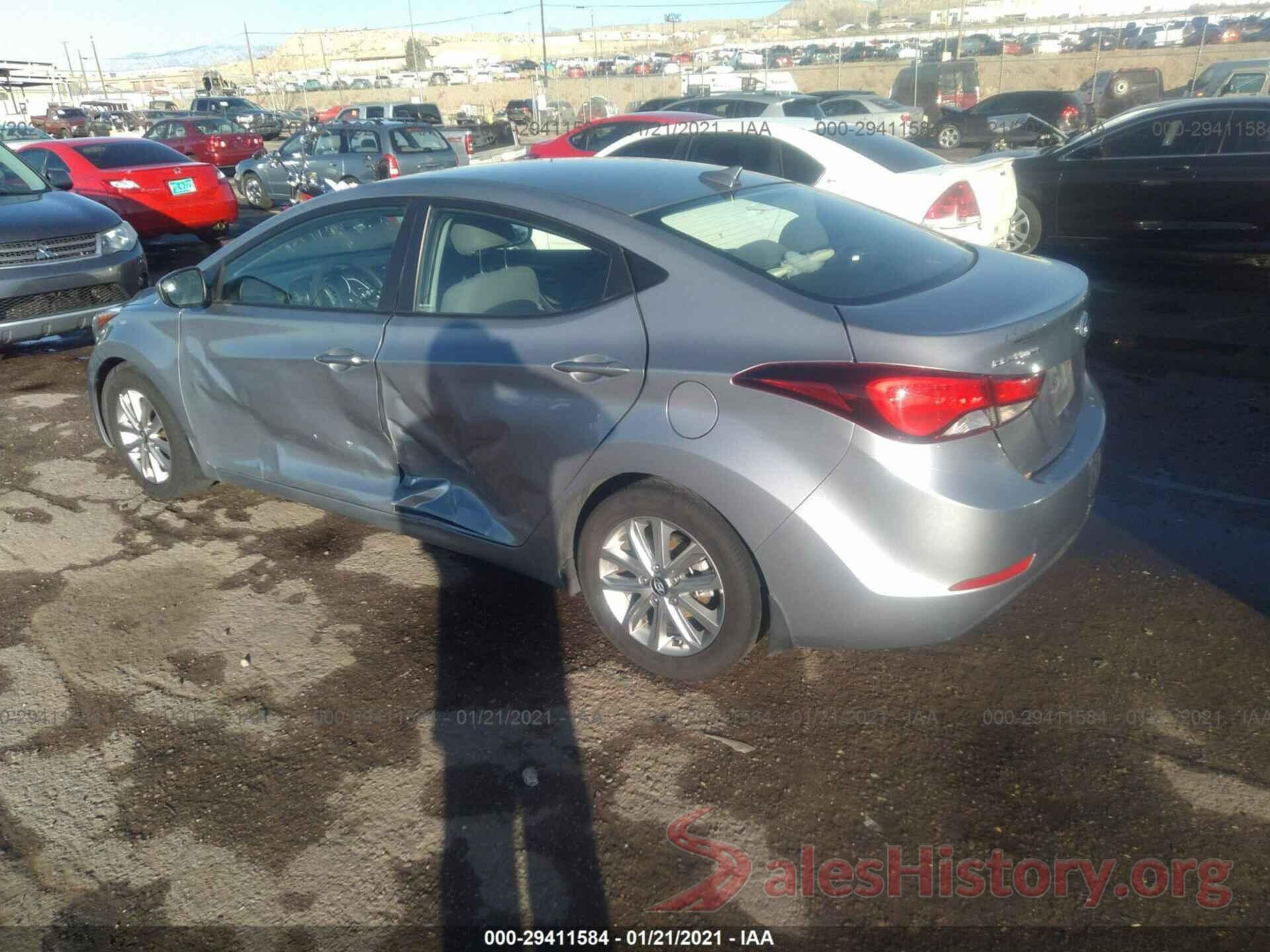 5NPDH4AE1GH659701 2016 HYUNDAI ELANTRA