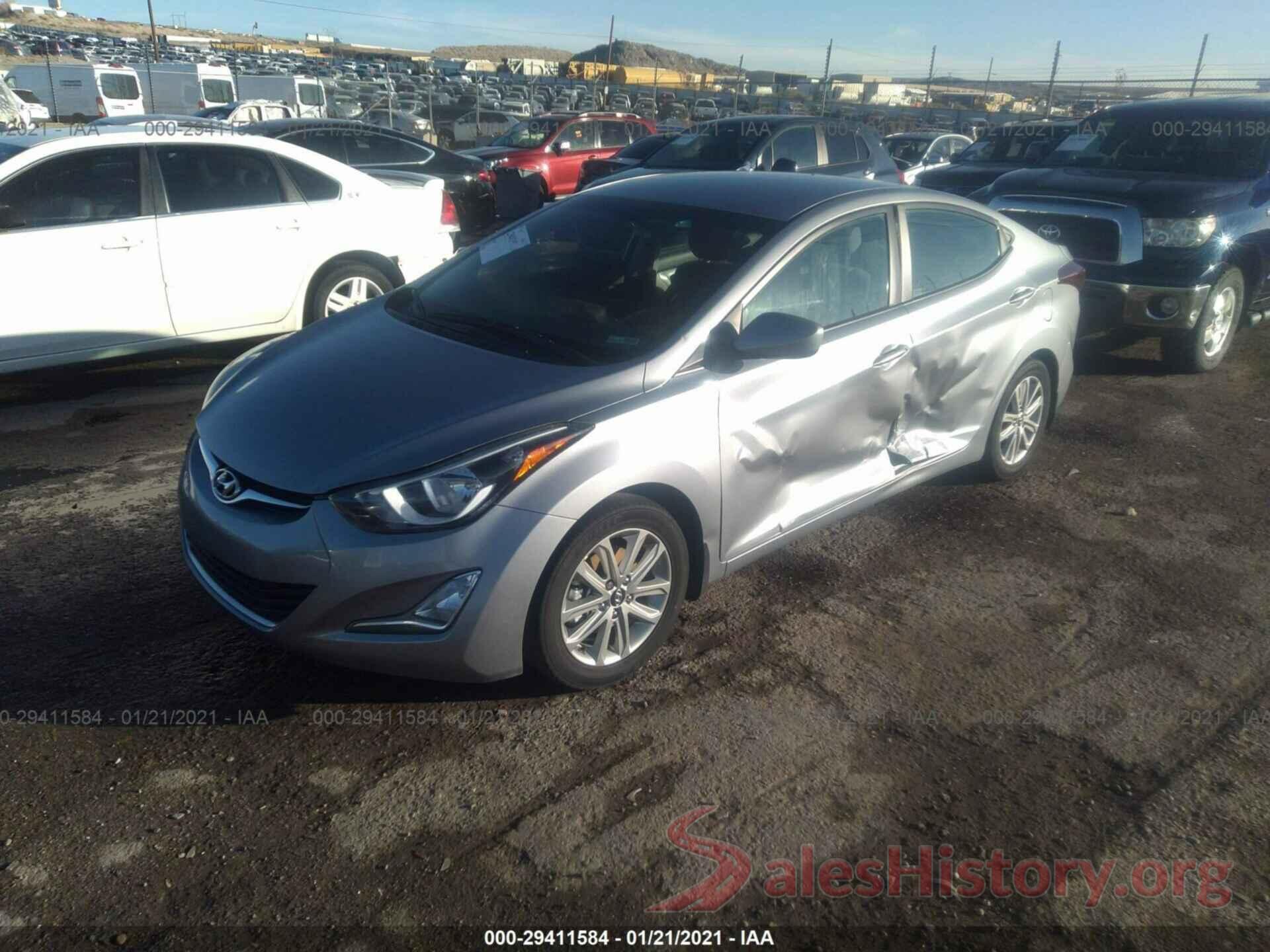 5NPDH4AE1GH659701 2016 HYUNDAI ELANTRA